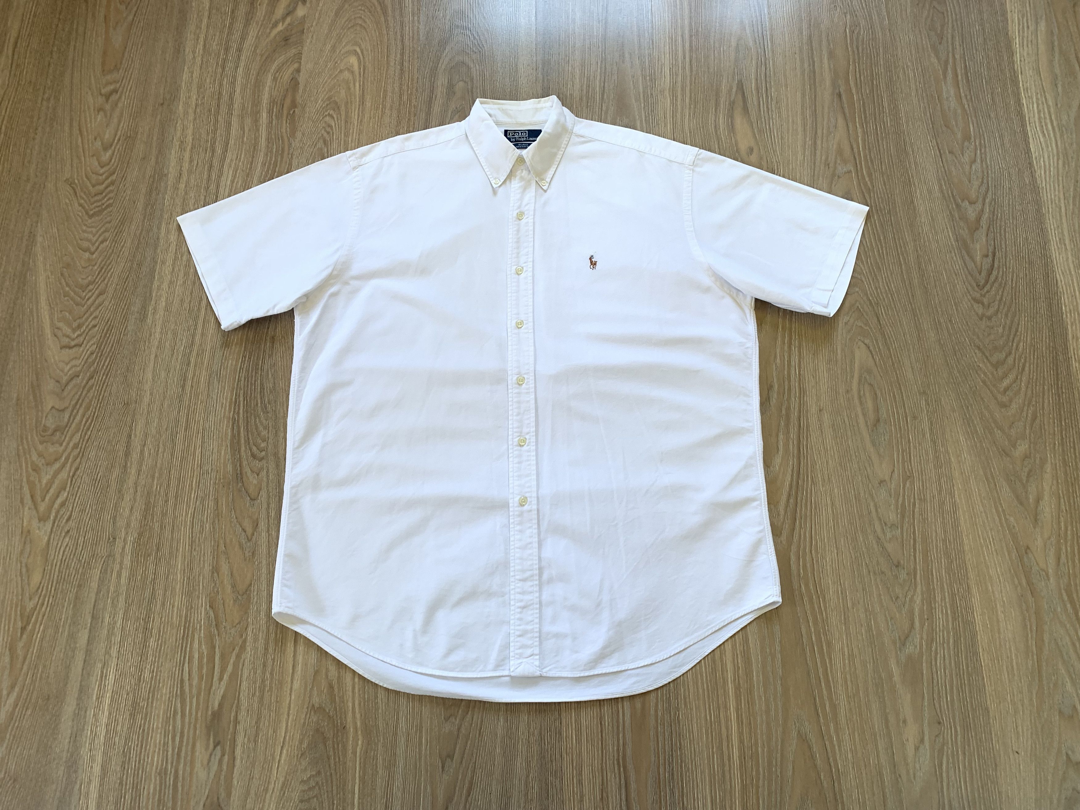 Polo Ralph Lauren Polo Ralph Lauren Blake White Cotton Short Sleeve Shirt Size US L / EU 52-54 / 3 - 1 Thumbnail