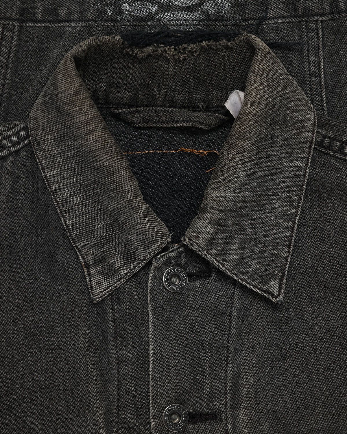 Japanese Brand Levis x vertgarments natural faded skull lace up jacket Size US S / EU 44-46 / 1 - 3 Thumbnail