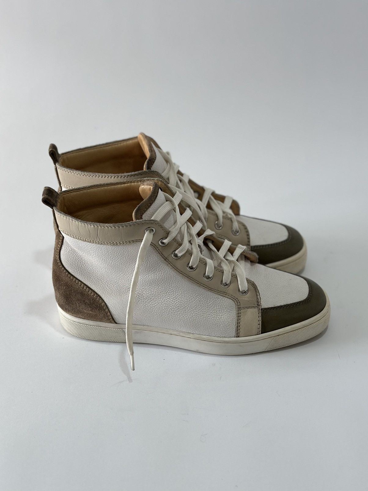 Christian Louboutin CHRITIAN LOUBOUTIN HI TOP MULTICOLOR SNEAKER Size US 7 / EU 40 - 2 Thumbnail