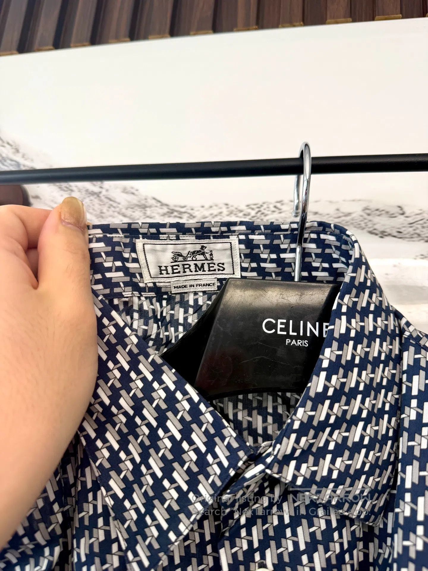 Hermes Hermes Printed Shirt| Size US XS / EU 42 / 0 - 2 Thumbnail