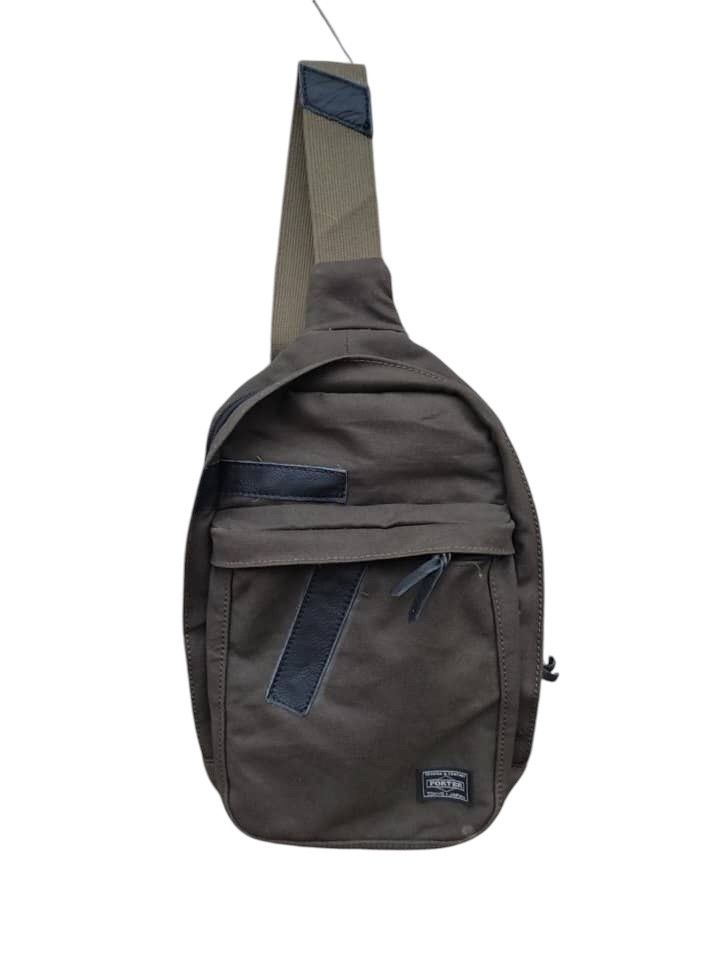 Japanese Brand × Porter RARE‼️Japanese Porter Army Green Colour Style Crossbody Bag Size ONE SIZE - 9 Thumbnail