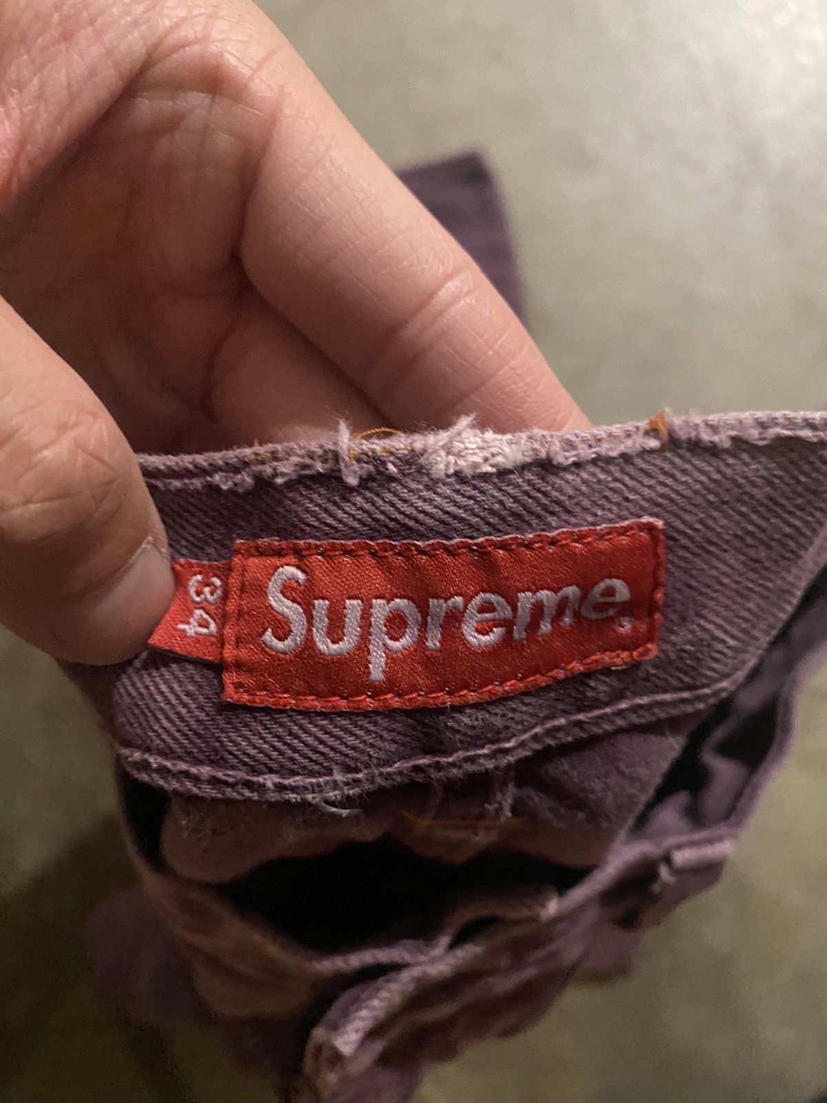 Supreme Supreme Purple Washed Regular Jeans Size US 34 / EU 50 - 2 Thumbnail