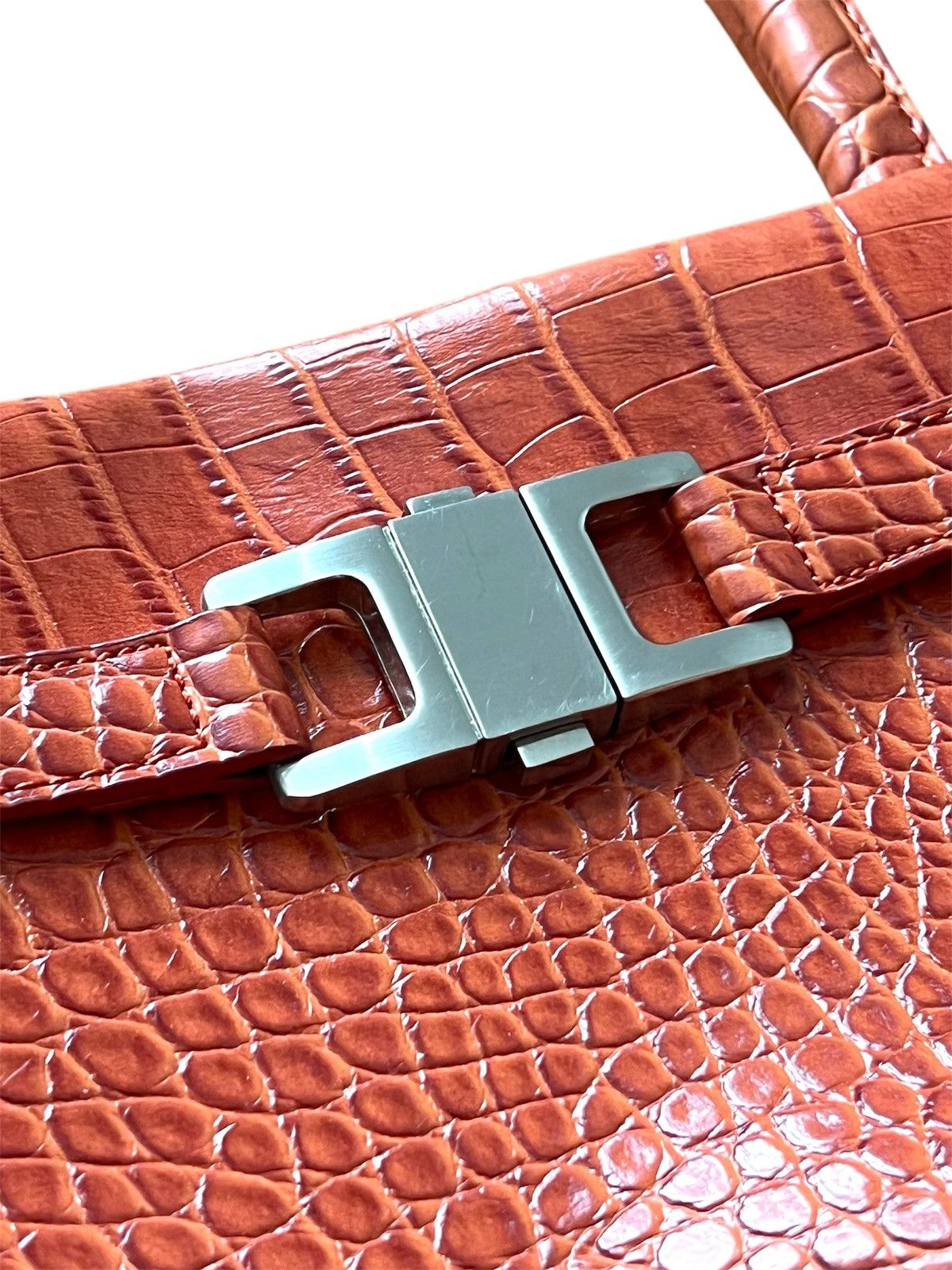 Vintage Vintage Crocodile Embossed Bag Size ONE SIZE - 5 Thumbnail
