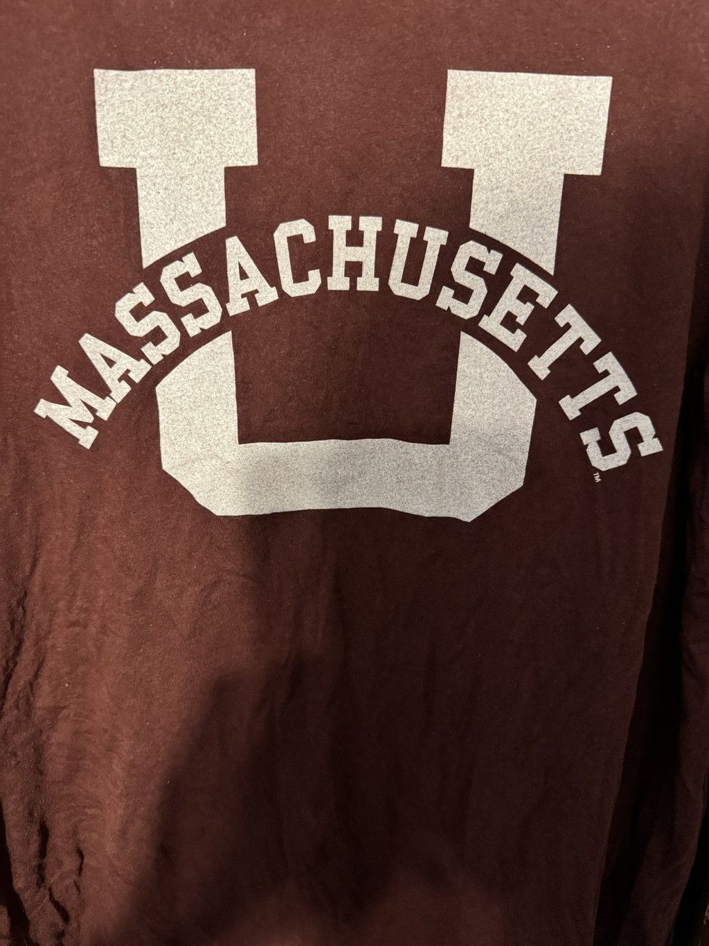 The Unbranded Brand UMass Minutemen S/S Vintage Logo T-shirt Men's L Red Size US L / EU 52-54 / 3 - 4 Thumbnail