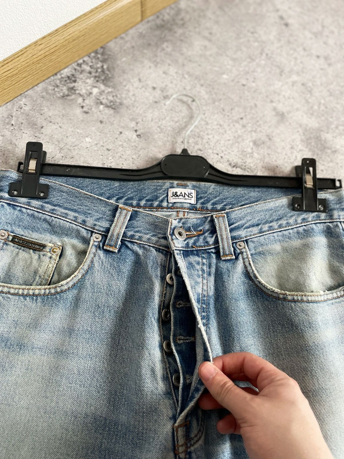 Dolce & Gabbana × Vintage Vintage Dolce & Gabbana Denim Distressed Pants Size US 34 / EU 50 - 9 Thumbnail