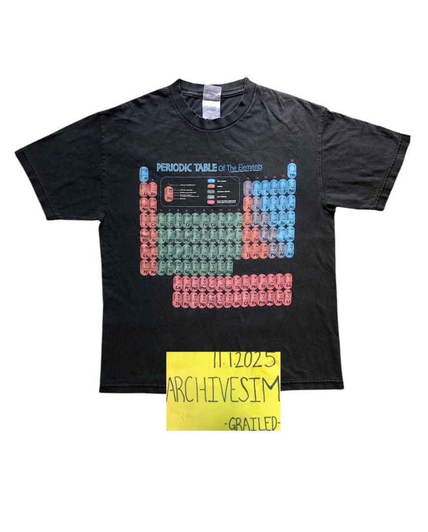Band Tees Vintage Periodic Table of The Elements Tee Size US L / EU 52-54 / 3 - 2 Thumbnail