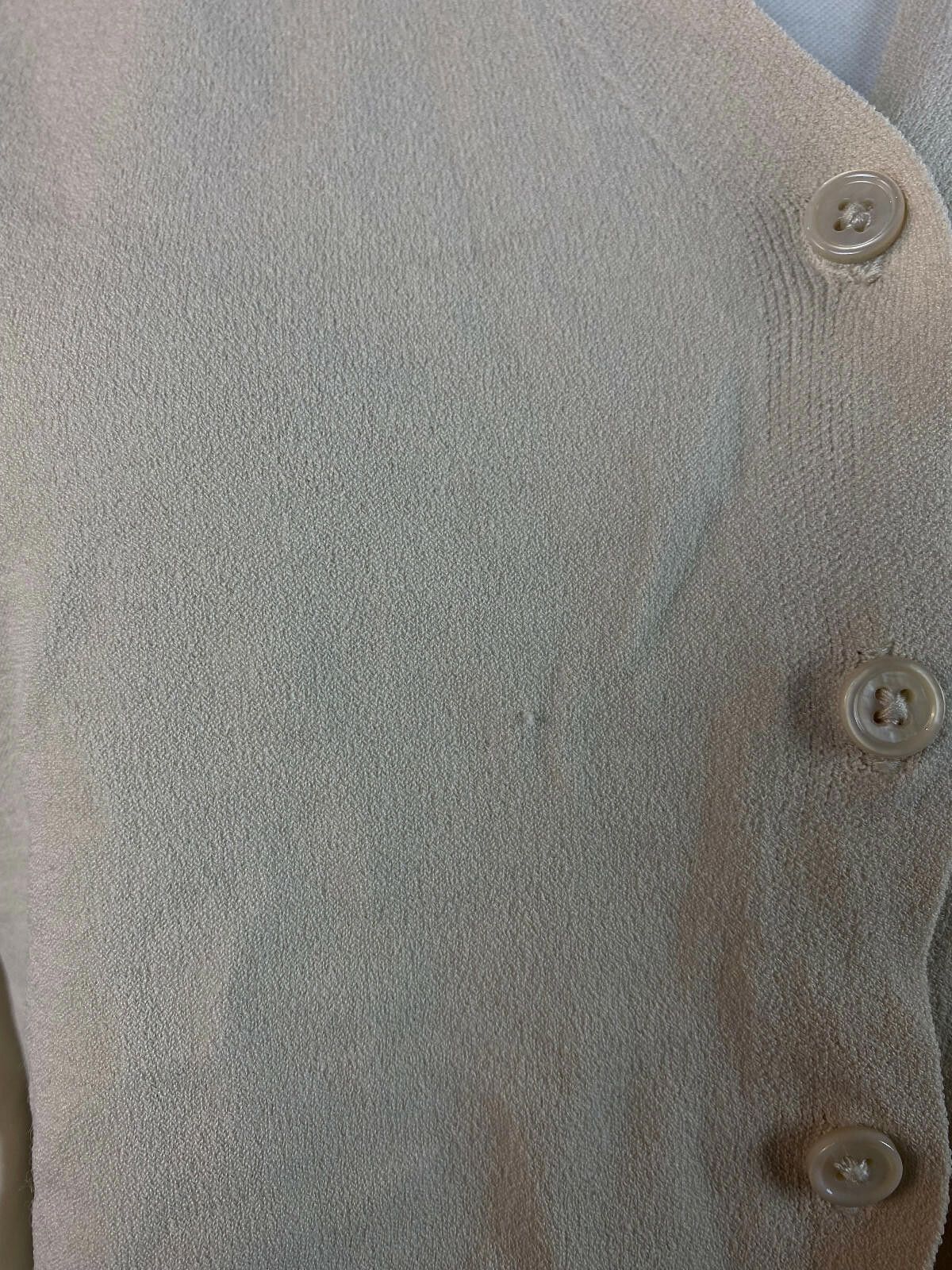 Designer Weekend Max Mara Ivory Button Down Cardigan Sweater Size S Size S / US 4 / IT 40 - 3 Thumbnail
