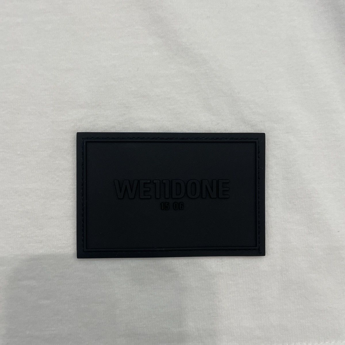 WE11DONE We11done Cursive Logo Fitted Ringer T-Shirt Size US L / EU 52-54 / 3 - 3 Thumbnail
