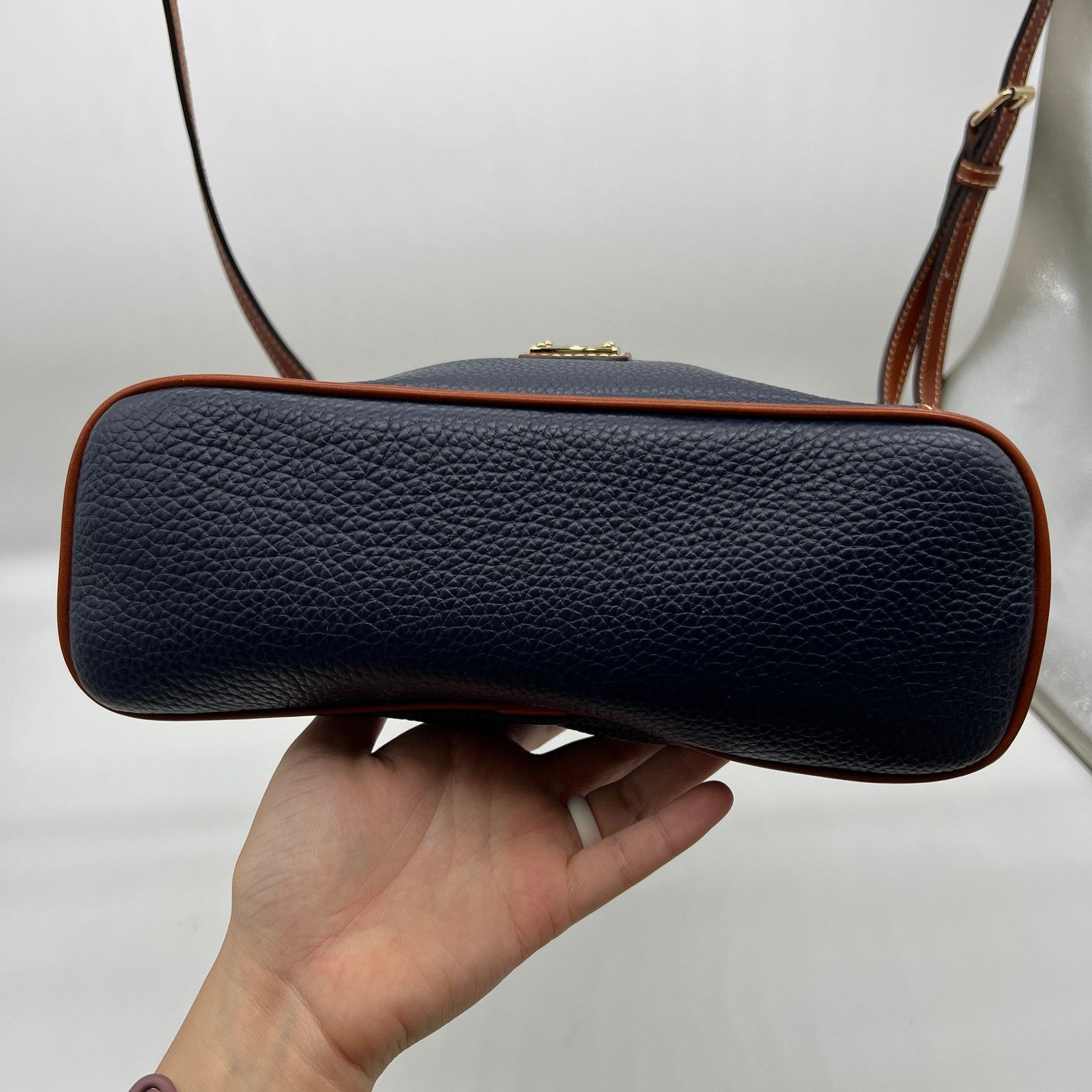 Dooney & Bourke Dooney & Bourke Pebble Leather Crossbody Midnight Blue Size ONE SIZE - 4 Thumbnail