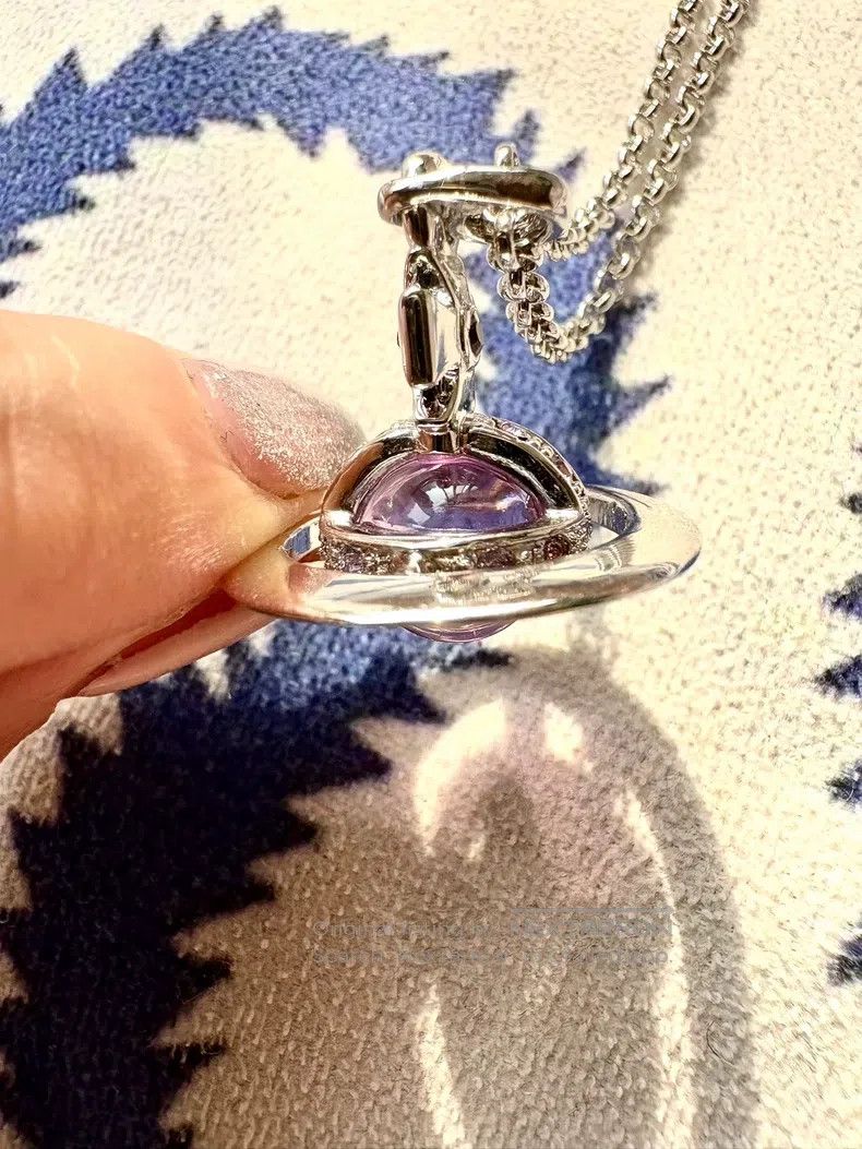 Vivienne Westwood Vivienne Westwood Vintage Purple Medium Orb Necklace Size ONE SIZE - 6 Thumbnail