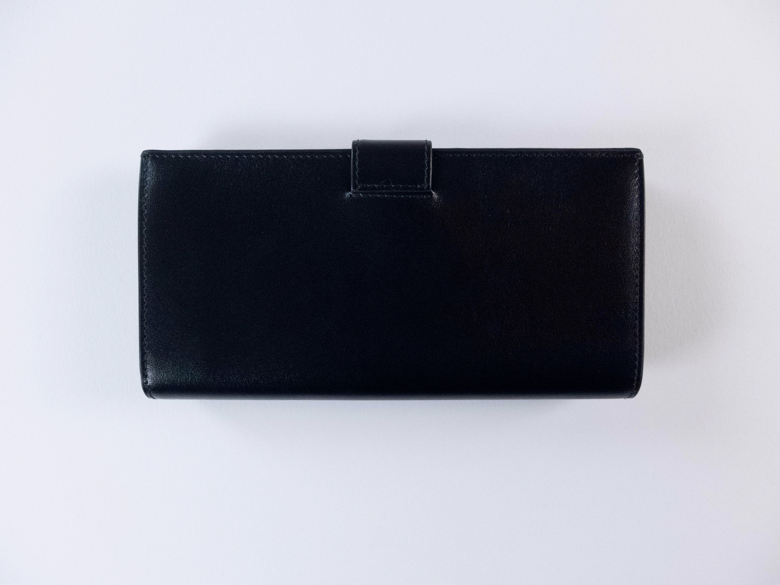 Prada PRADA logo plaque black leather continental flap wallet Size ONE SIZE - 3 Thumbnail