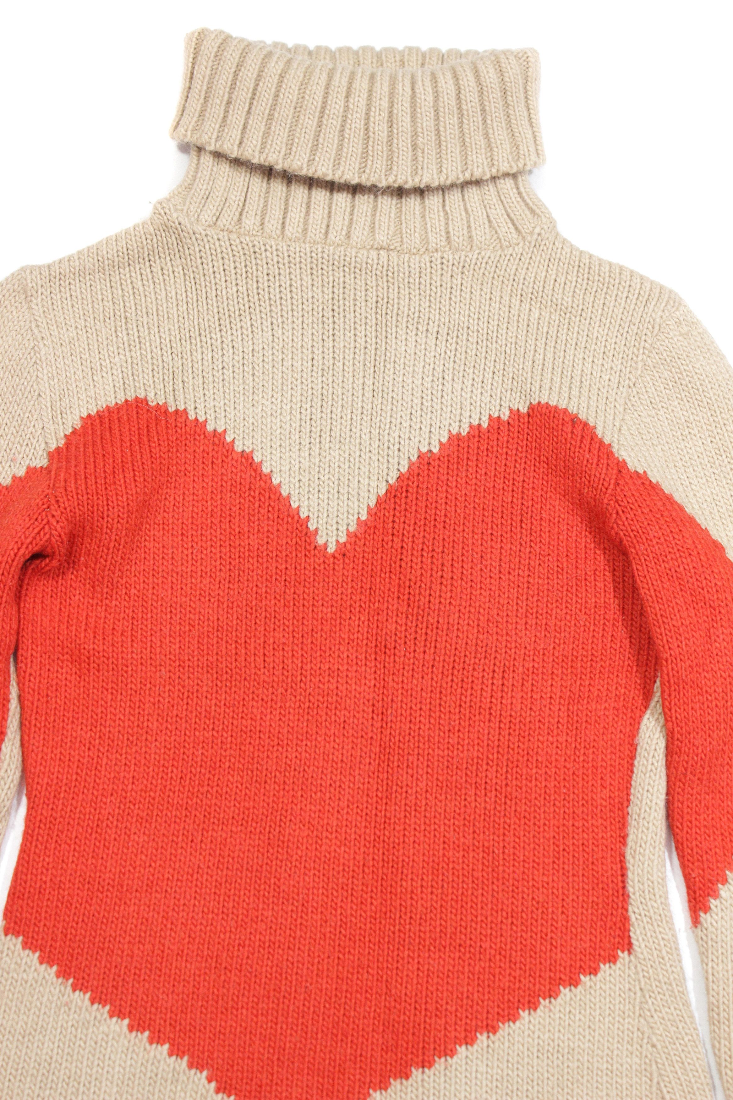 Joseph 90S Big Logo "Heart" Wool Acryl Turtleneck Vintage Size M / US 6-8 / IT 42-44 - 3 Thumbnail