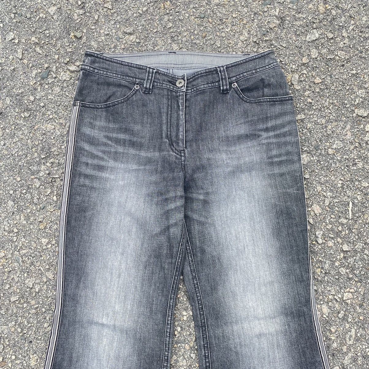Japanese Brand Vintage Les Habit Distressed Faded Flare Jeans Size 29" - 3 Thumbnail