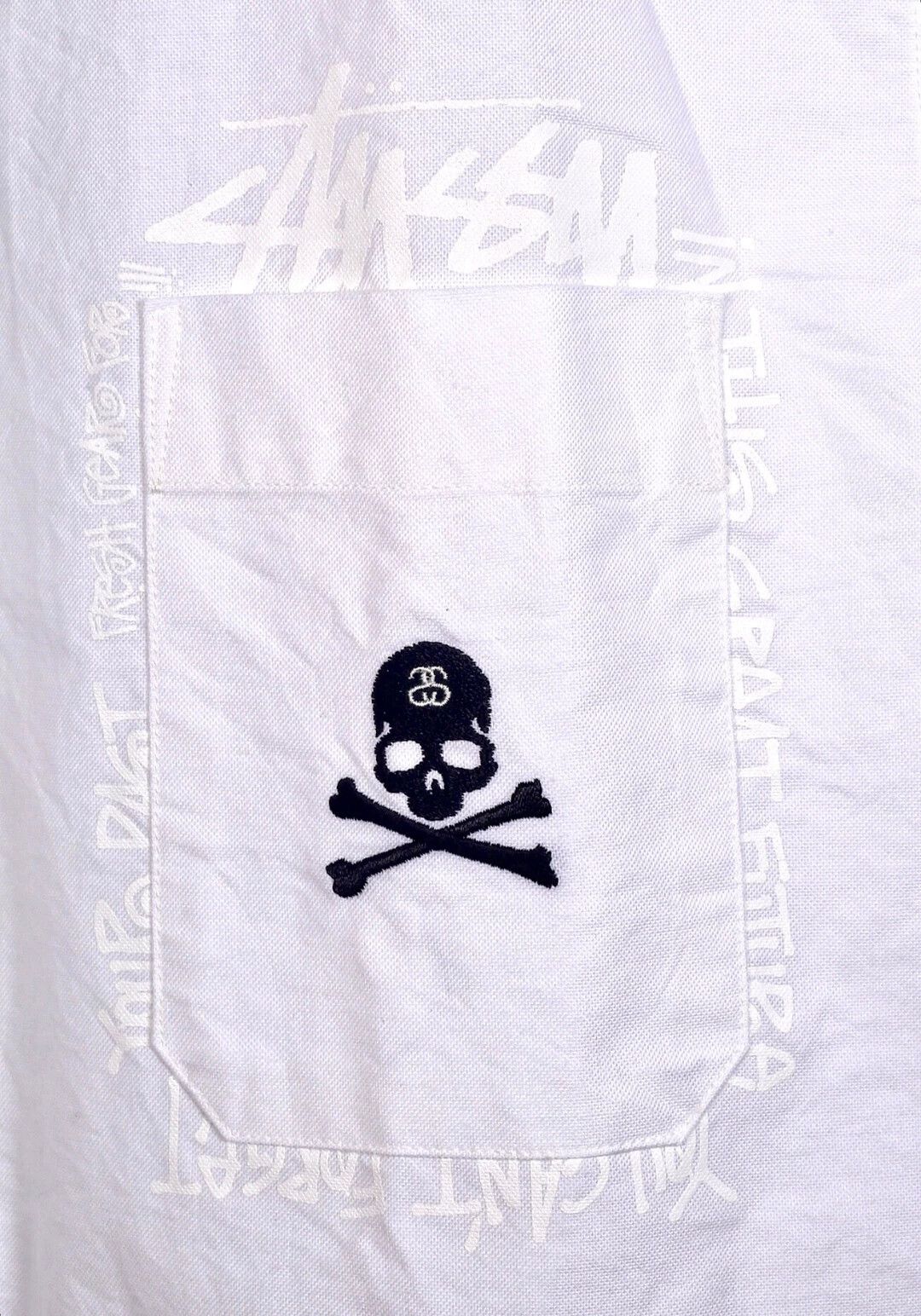 Mastermind Japan mmj x Stussy short-sleeve shirt white print XL new Size US XL / EU 56 / 4 - 6 Thumbnail