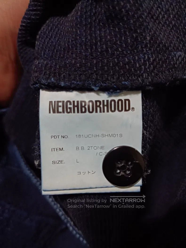 Neighborhood Neighborhood Indigo-Dyed Sashiko Short Sleeve Jacket Size US L / EU 52-54 / 3 - 4 Thumbnail