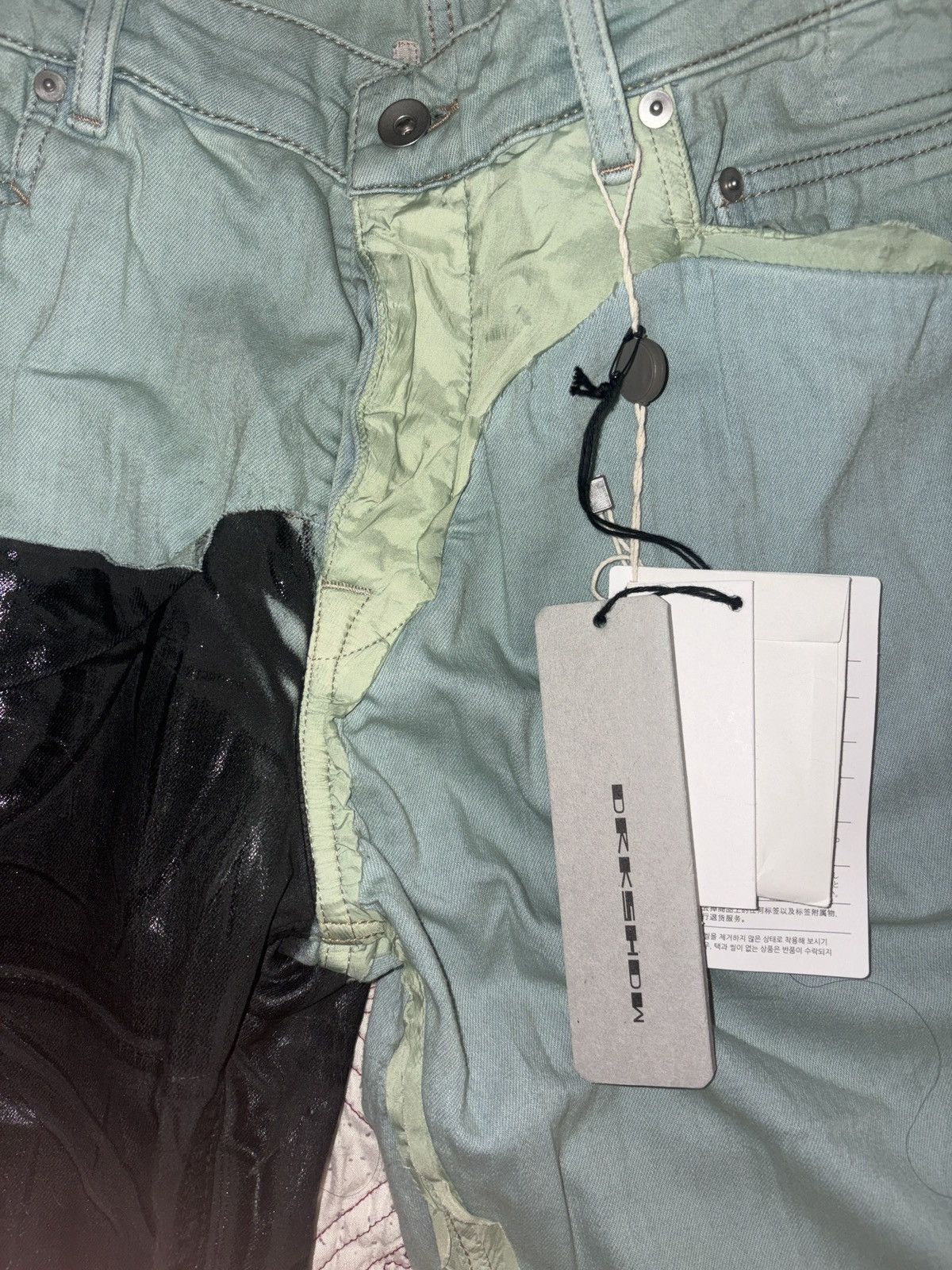 Rick Owens Drkshdw Rick Owens Drkshdw Aqua Collage Tyrone Cut Jeans Size US 34 / EU 50 - 3 Thumbnail