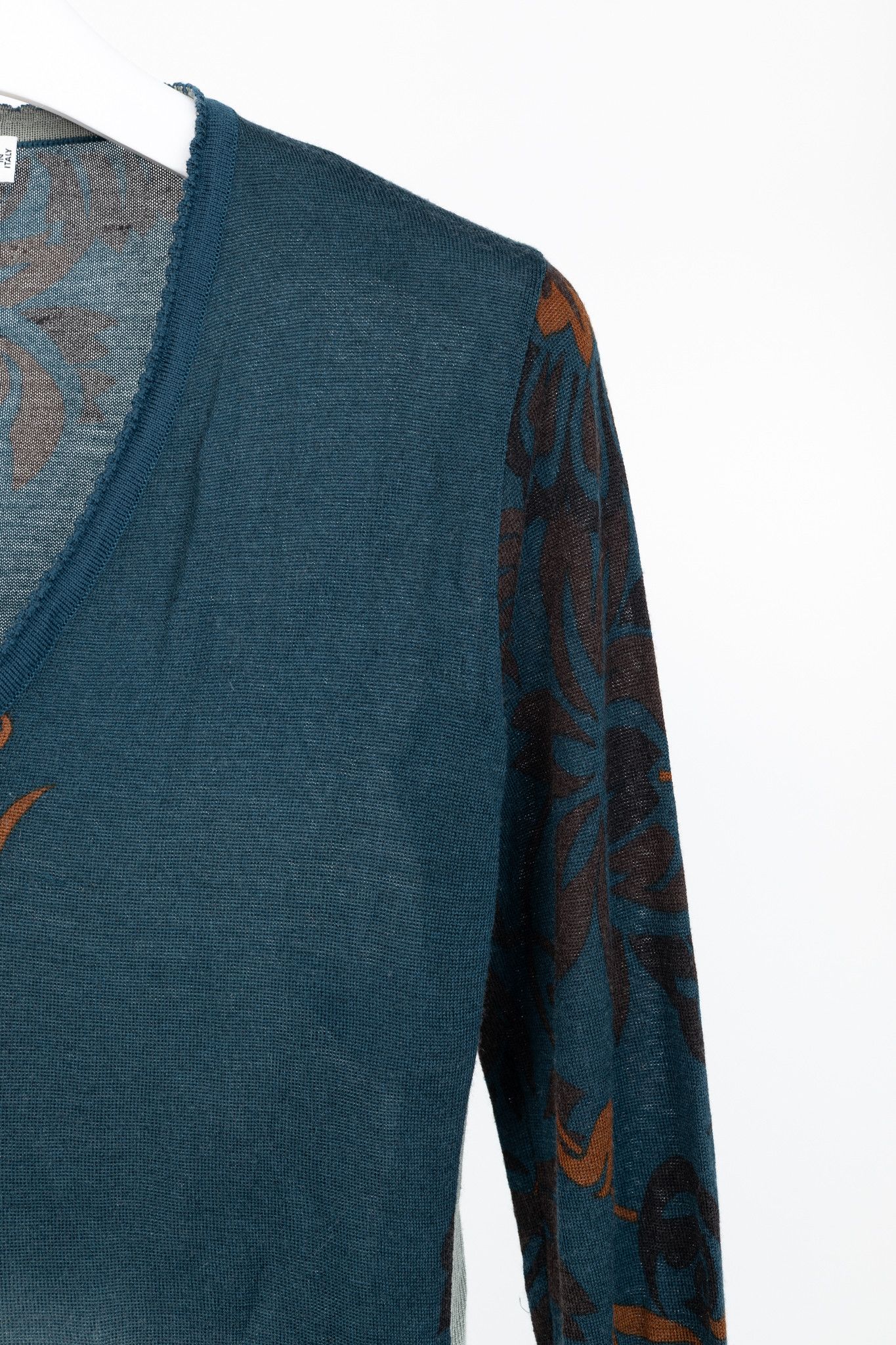 Dior Christian Dior Wool/Silk/Cashmere Floral Cropped Sweater Size L / US 10 / IT 46 - 5 Thumbnail