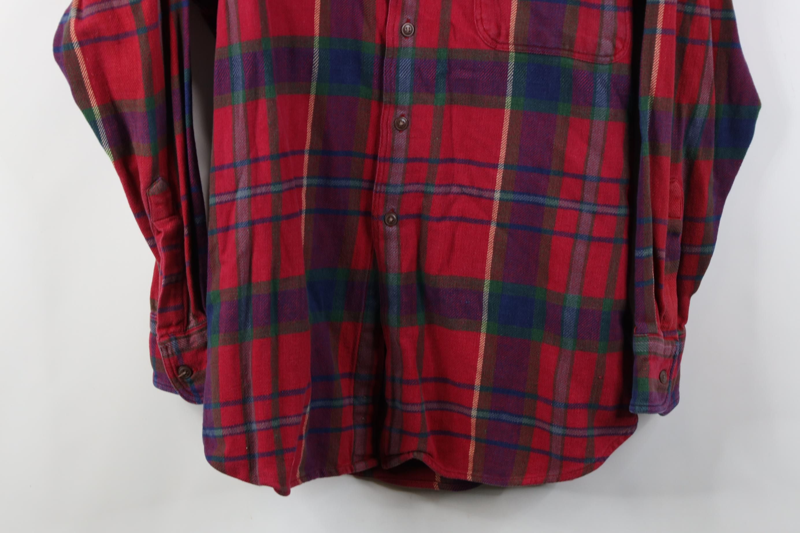 Polo Ralph Lauren Vintage 90s Chaps Ralph Lauren Heavy Flannel Button Shirt Size US L / EU 52-54 / 3 - 3 Thumbnail