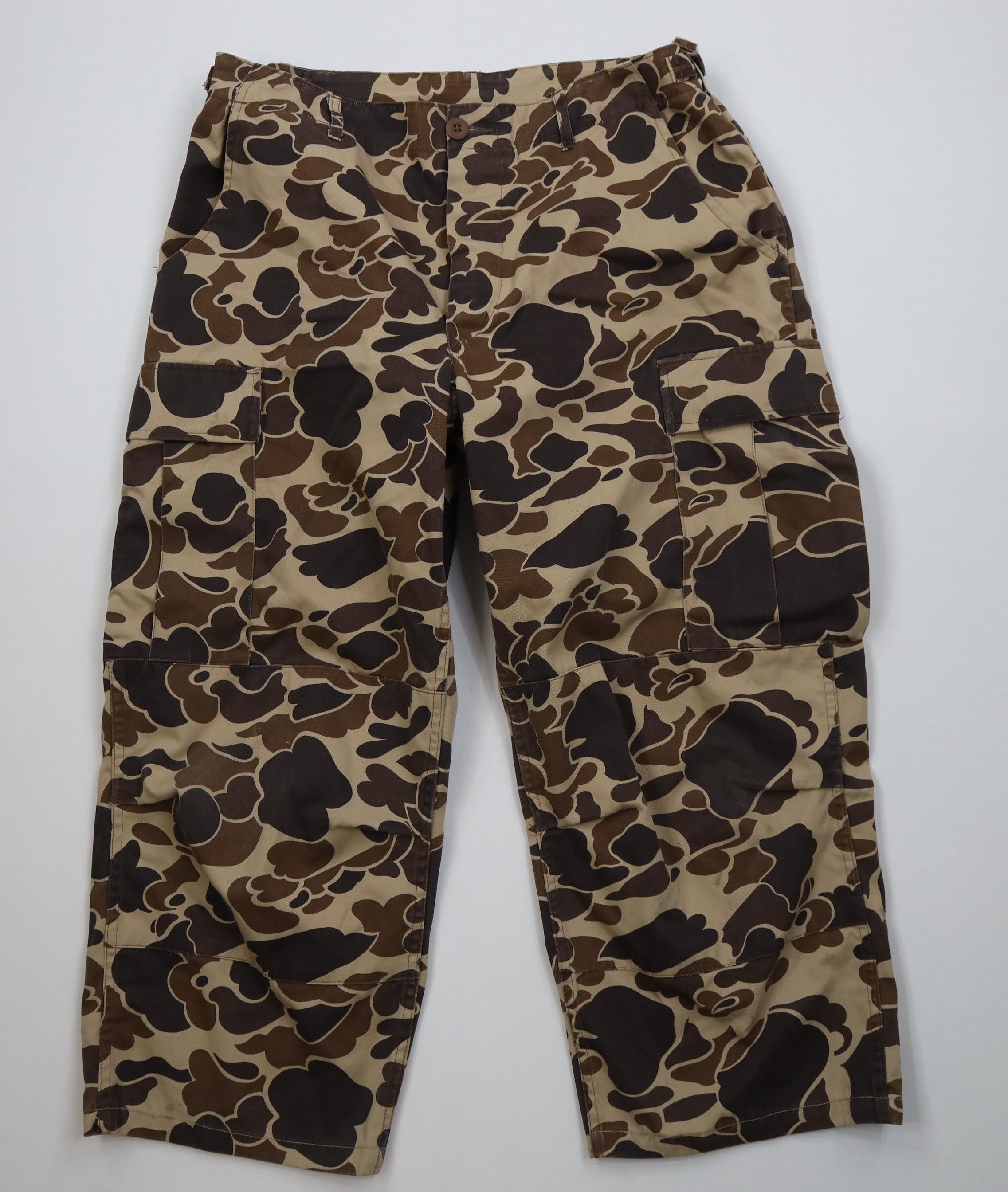 Vintage 90s Streetwear Double Knee Camouflage Cargo Pants