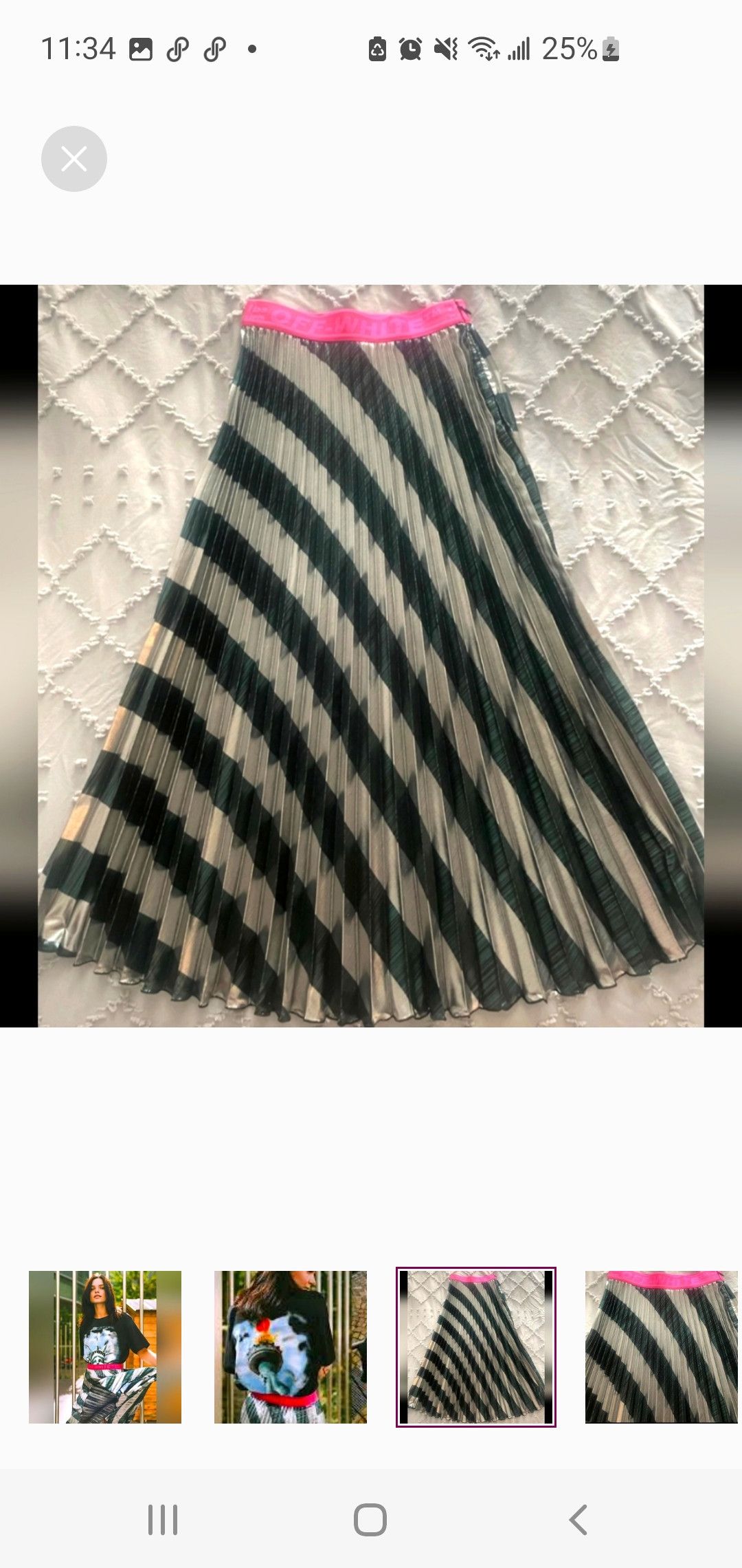 10 Corso Como × Off-White Off-White- Exclusive "Statue of" Collection Skirt Size 26" / US 2 / IT 38 - 3 Thumbnail