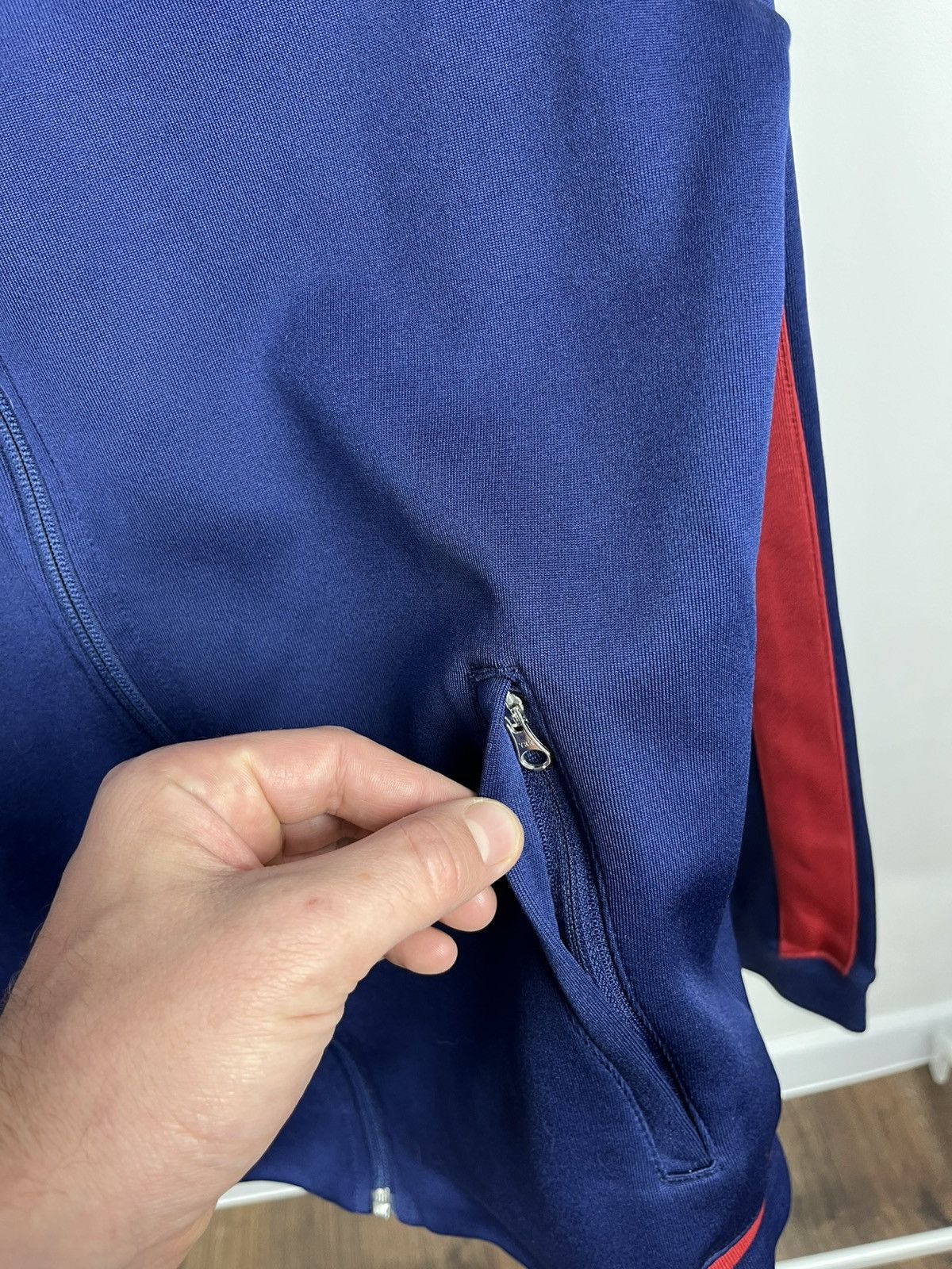 Nike Nike FC Barcelona 2015 season track jacket navy red M Size US M / EU 48-50 / 2 - 7 Thumbnail