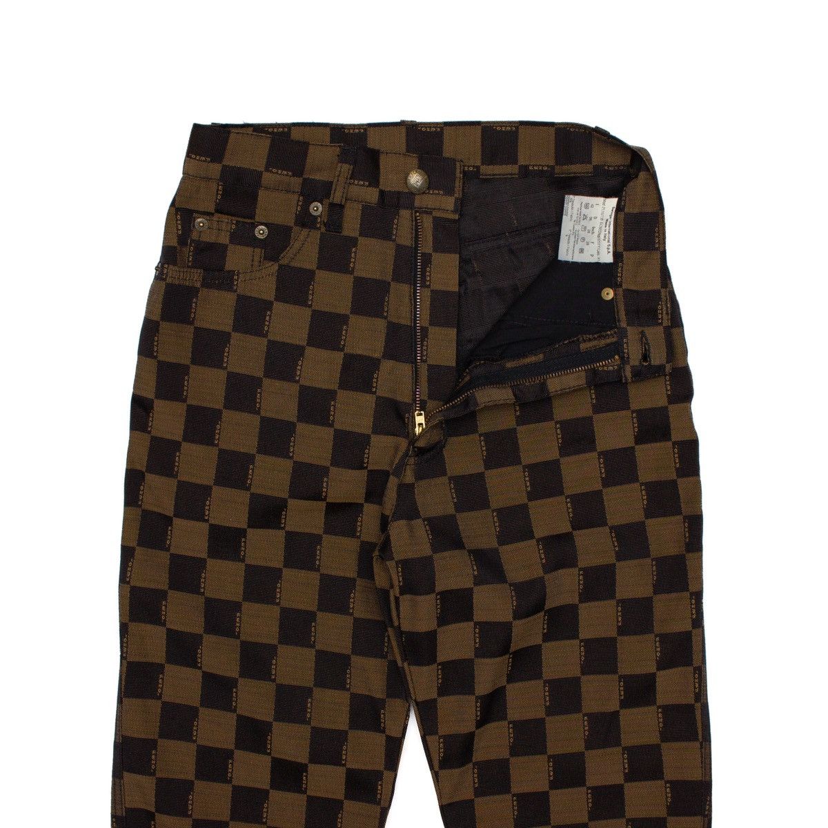 Fendi × Vintage VRARE VTG FENDI Checkerboard Monogram Pant Size : 28 ~ S Size 27" / US 4 / IT 40 - 12 Thumbnail