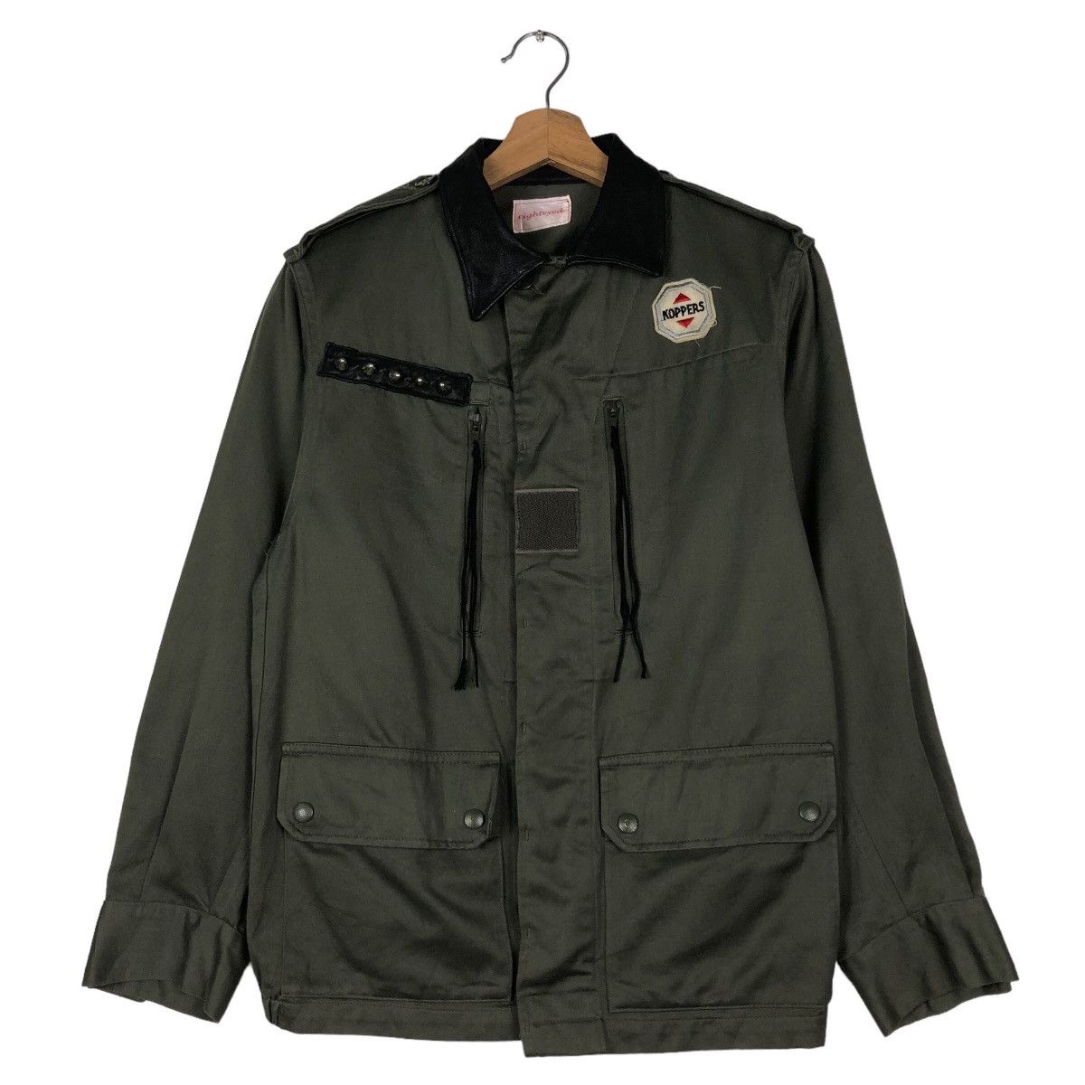 If Six Was Nine 🔥Vtg Biker Military Jacket Koppers Skeleton Bones Big Logo Size US M / EU 48-50 / 2 - 2 Thumbnail