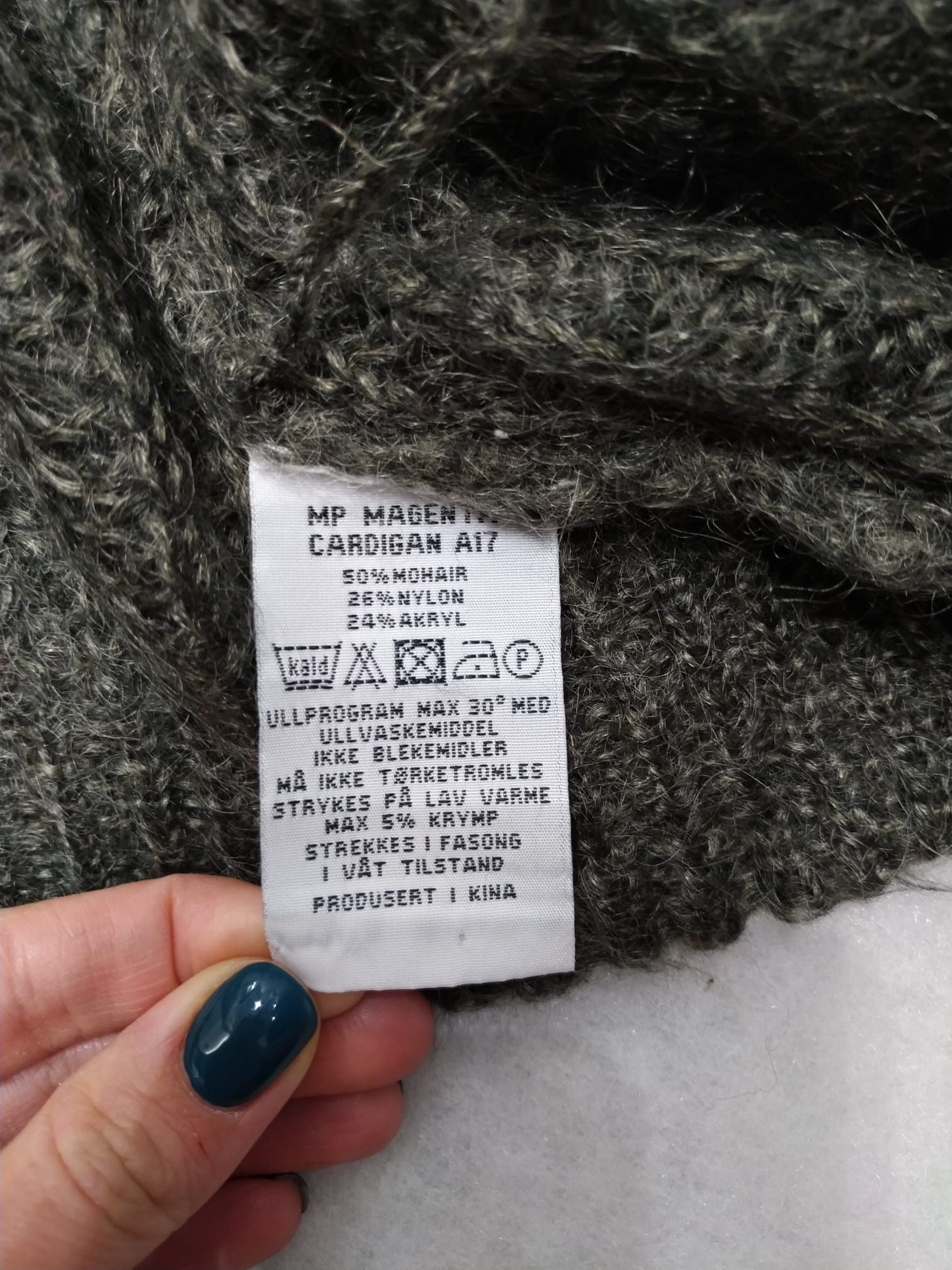 Other Marie Philippe oversize wool mohair cardigan S khaki green Size S / US 4 / IT 40 - 3 Thumbnail
