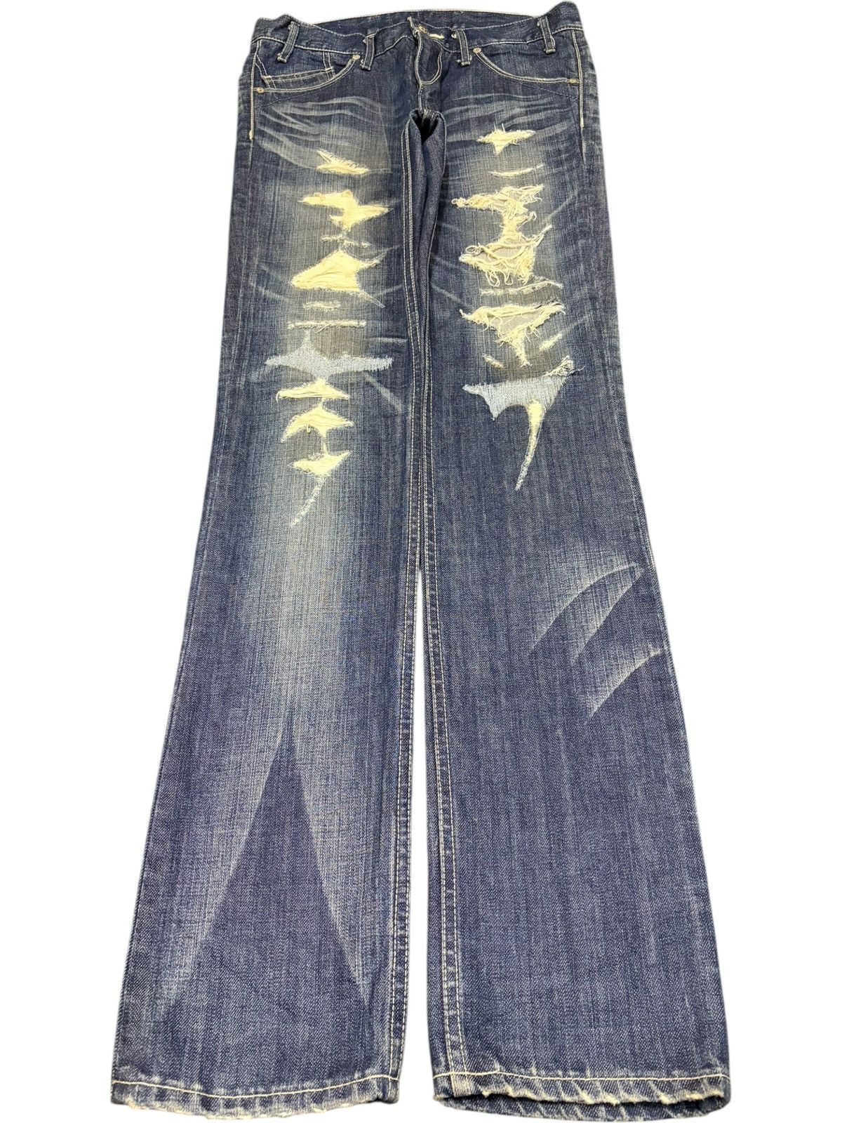 Ksubi Vintage Japanese Brand Heavy Distressed Jeans Size 30" / US 8 / IT 44 - 1 Thumbnail