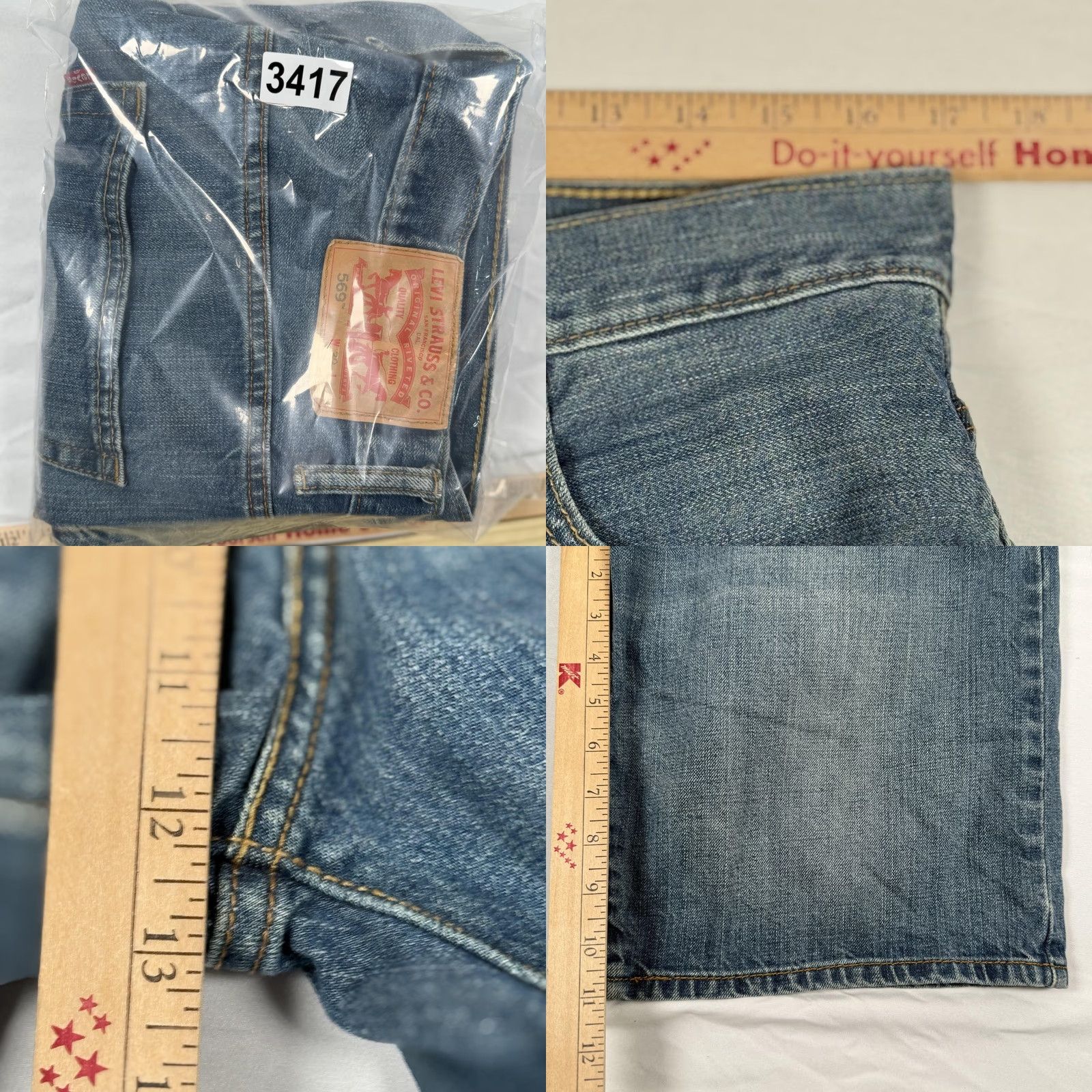 Levi's Levi's 569 Denim Bermuda Shorts Men 32 Blue Relaxed Fit Casual Medium Wash Size US 32 / EU 48 - 8 Thumbnail
