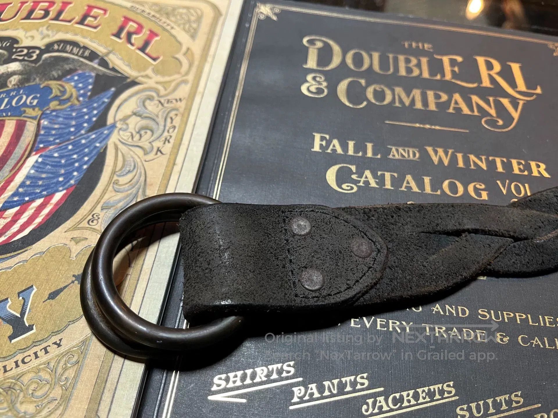 RRL Ralph Lauren rrl woven leather belt by ralph lauren. Size ONE SIZE - 3 Thumbnail