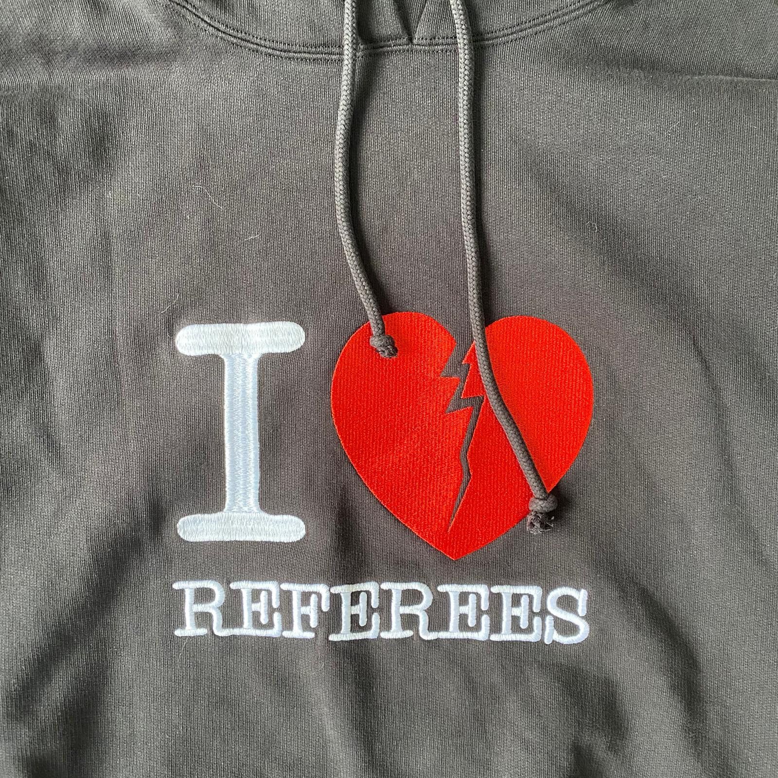 Umbro x Slam Jam Black I Love Referees Logo Masked Hoodie Size US L / EU 52-54 / 3 - 9 Thumbnail