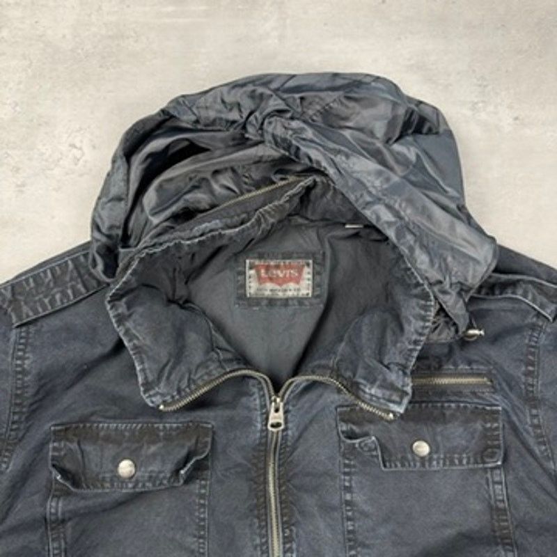 Levi's Levi's Cargo Pocket Heavy Jacket with Packable Hood Size US XXL / EU 58 / 5 - 3 Thumbnail