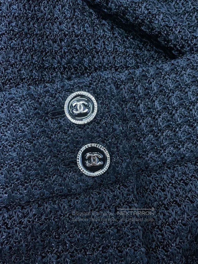 Chanel Chanel 24P Black White Knit Pants. Size US 34 / EU 50 - 2 Thumbnail
