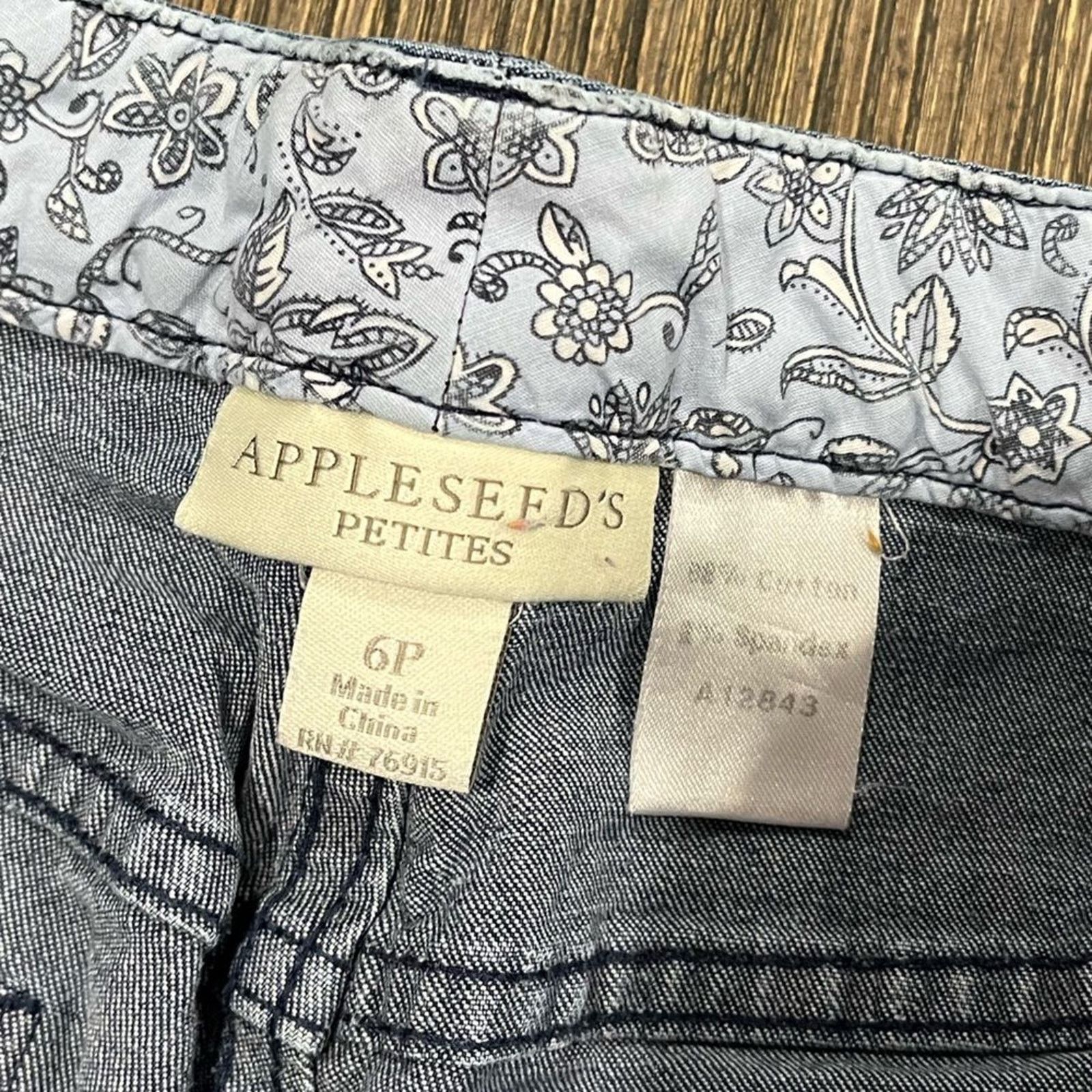 Vintage Appleseed’s Petites Straight Leg Jeans Denim Mid Rise Sz 6P Size 28" / US 6 / IT 42 - 6 Thumbnail