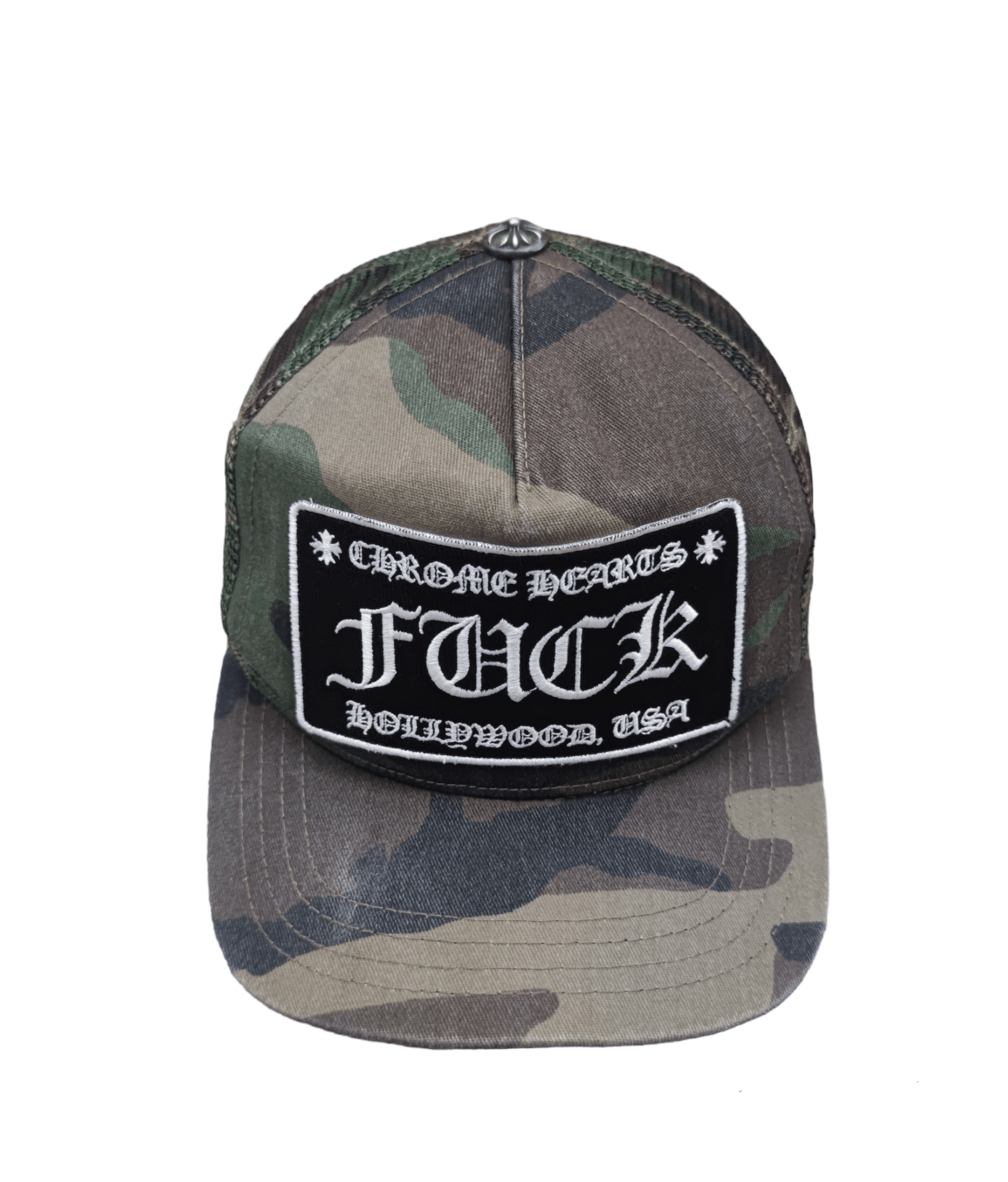 Chrome Hearts ChromHearts Camo FUCK Hat Size ONE SIZE - 1 Thumbnail