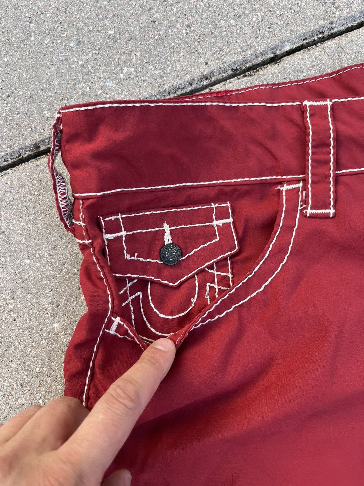 Japanese Brand Vintage True Religion Japanese Y2K Crazy Shorts Size US 38 / EU 54 - 4 Thumbnail