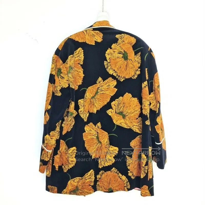 Gucci Gucci Women's Autumn Leaf Print Coat. Size S / US 4 / IT 40 - 2 Thumbnail