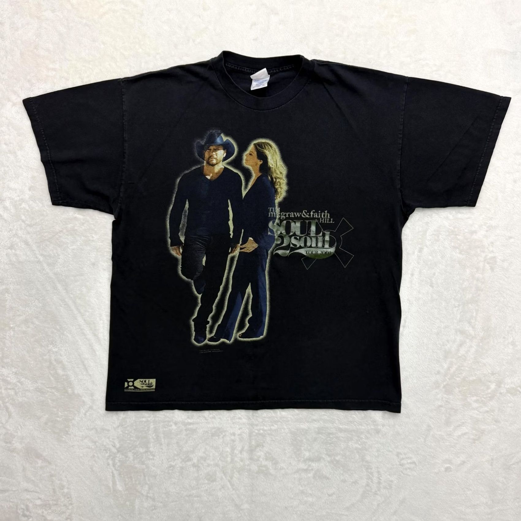 Vintage VINTAGE Tim McGraw Faith Hill Soul2Soul Tour 2007 Shirt Mens XL Black Country Music Tee Size US XL / EU 56 / 4 - 2 Thumbnail