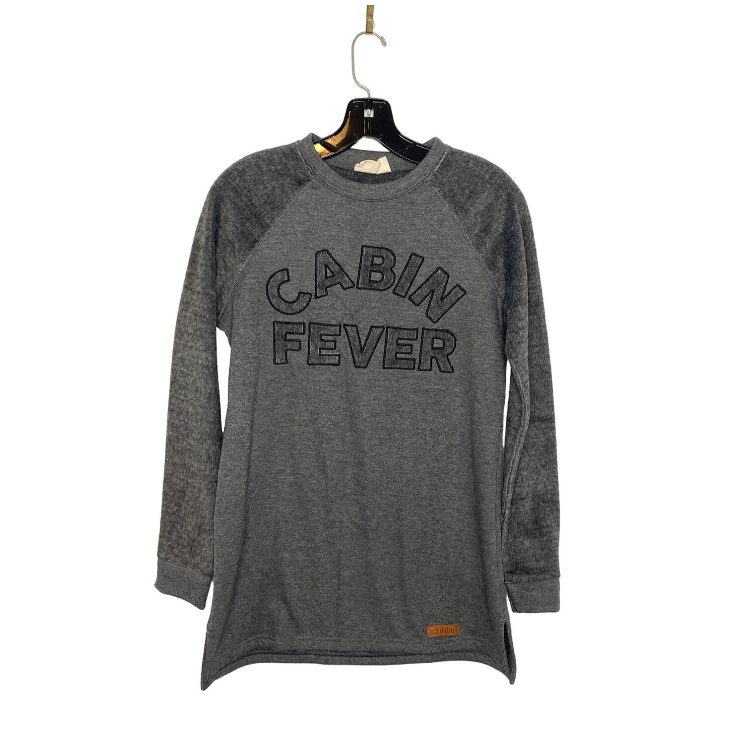 Other MARLEYLILLY WOMEN'S GRAY "CABIN FEVER" PULLOVER SWEATSHIRT S Size XS / US 0-2 / IT 36-38 - 1 Thumbnail
