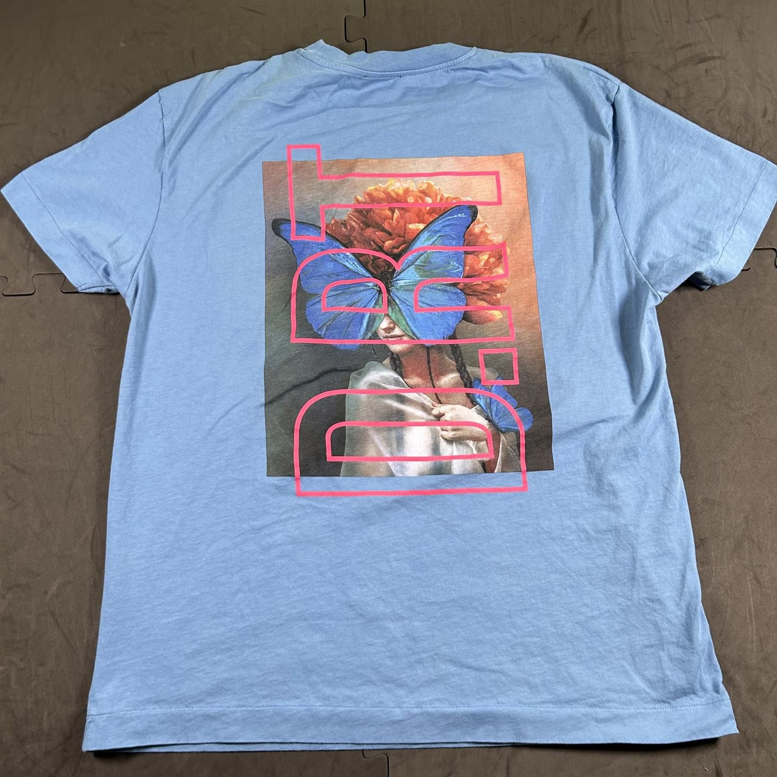 Other Men's Blue Graphic T-Shirt with Butterfly Design Size US L / EU 52-54 / 3 - 1 Thumbnail