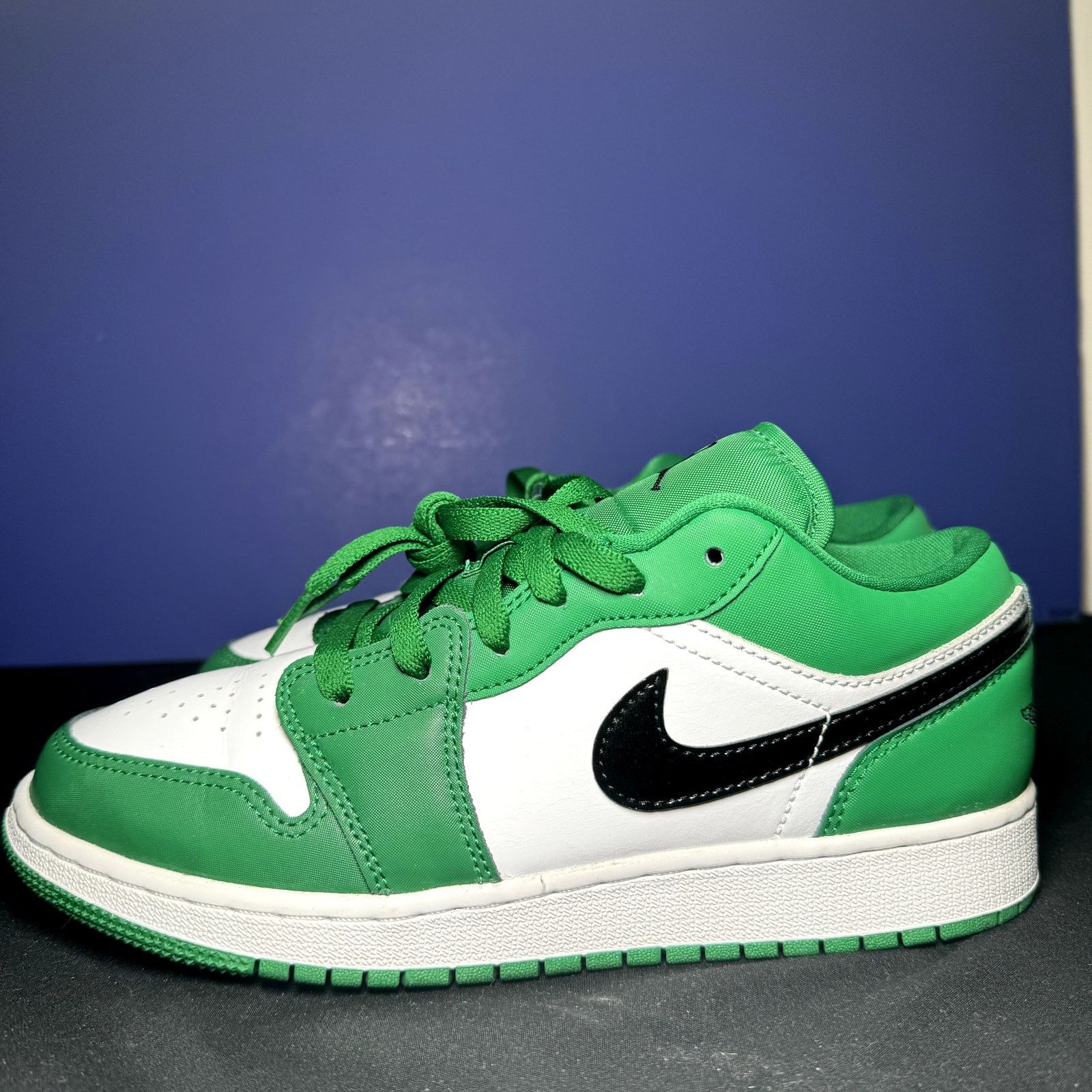 Jordan Brand × Nike Size 6.5 - Nike Air Jordan 1 Low GS Pine Green Men's Shoes Size US 6.5 / EU 39-40 - 10 Thumbnail