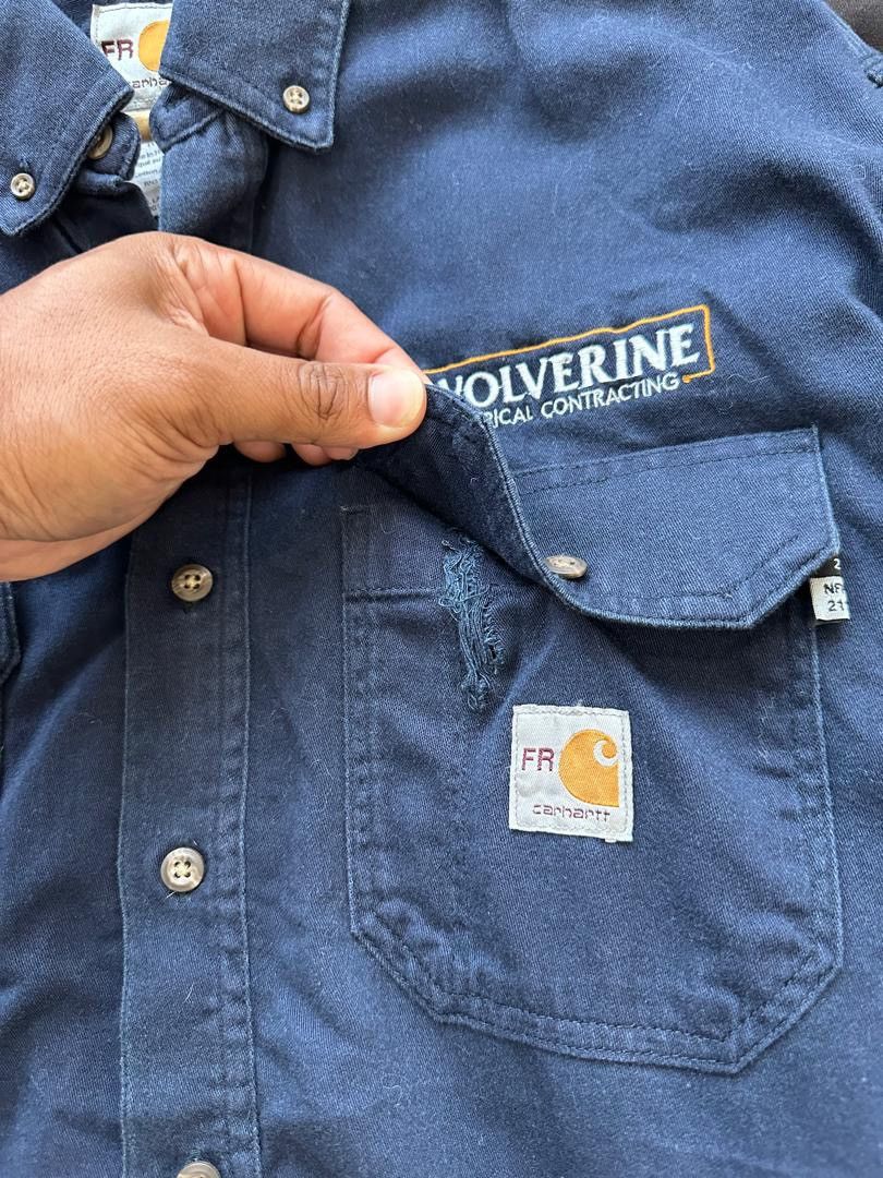 Carhartt × Vintage VINTAGE CARHARTT FR WORKSHIRT Size US L / EU 52-54 / 3 - 7 Thumbnail