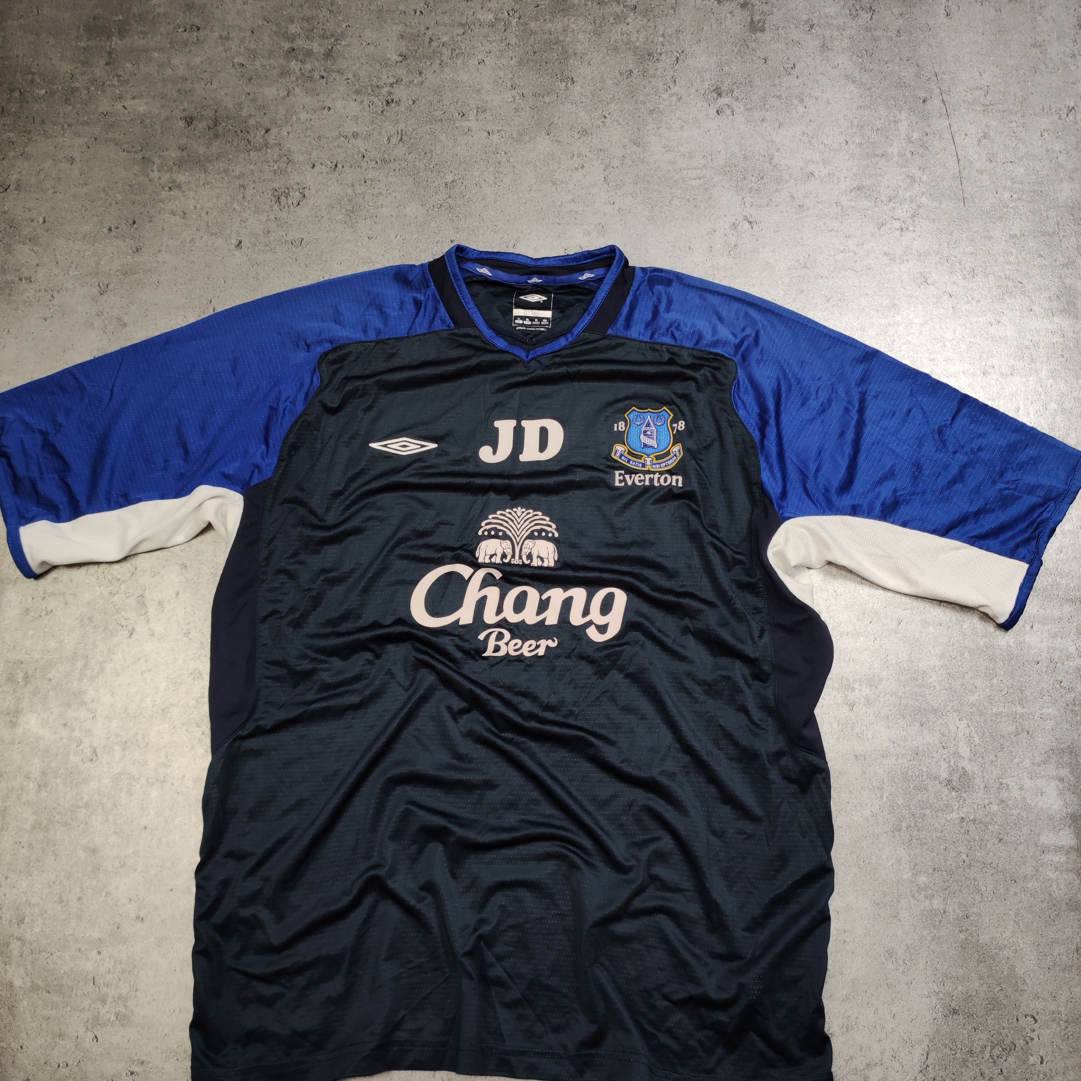 Vintage RARE Vintage Everton Umbro Changa 2000 Football Jersey Size US XXL / EU 58 / 5 - 2 Thumbnail
