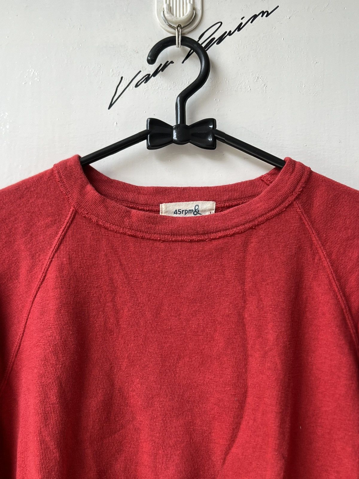 45rpm 45RPM Red Long Sleeve T-shirt Size US XS / EU 42 / 0 - 12 Thumbnail
