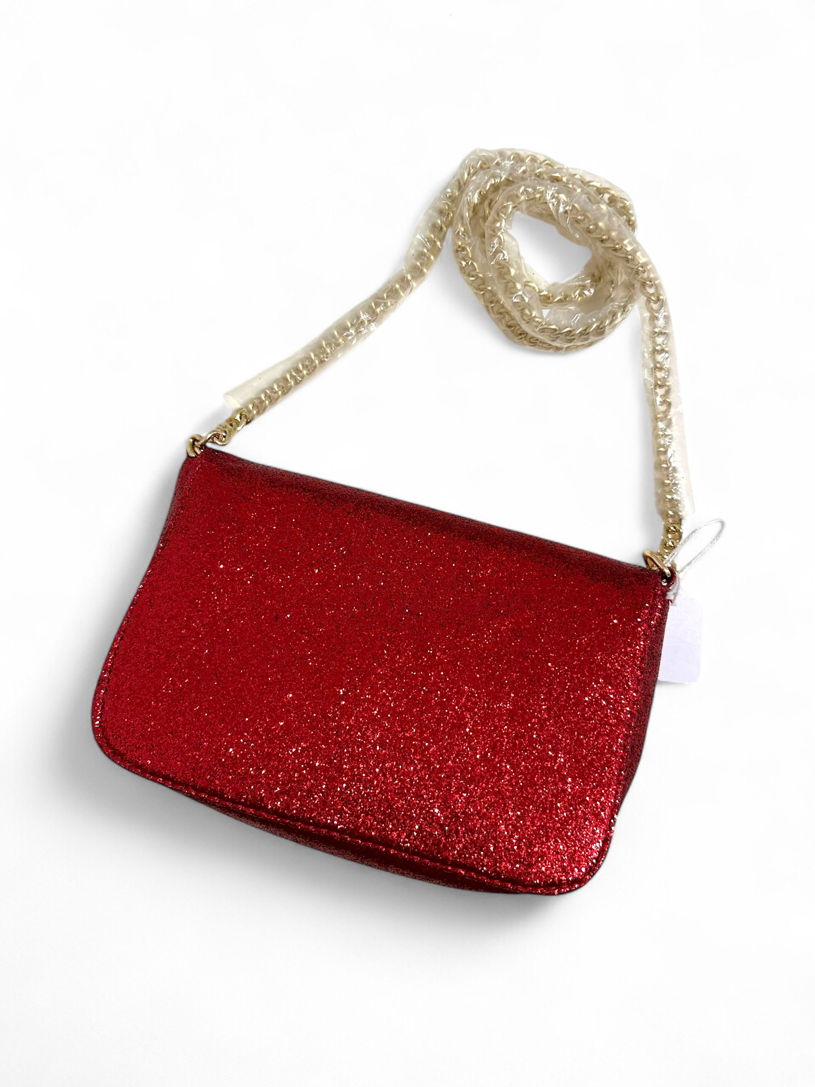 Jimmy Choo Jimmy Choo Glitter Red Clutch Bag Size ONE SIZE - 3 Thumbnail