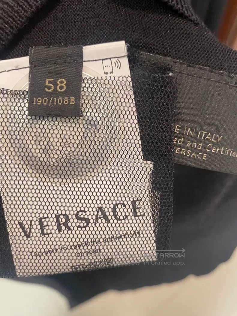 Other Versace Rivet diamond-encrusted Medusa embroidered crew ne Size US XXL / EU 58 / 5 - 5 Thumbnail