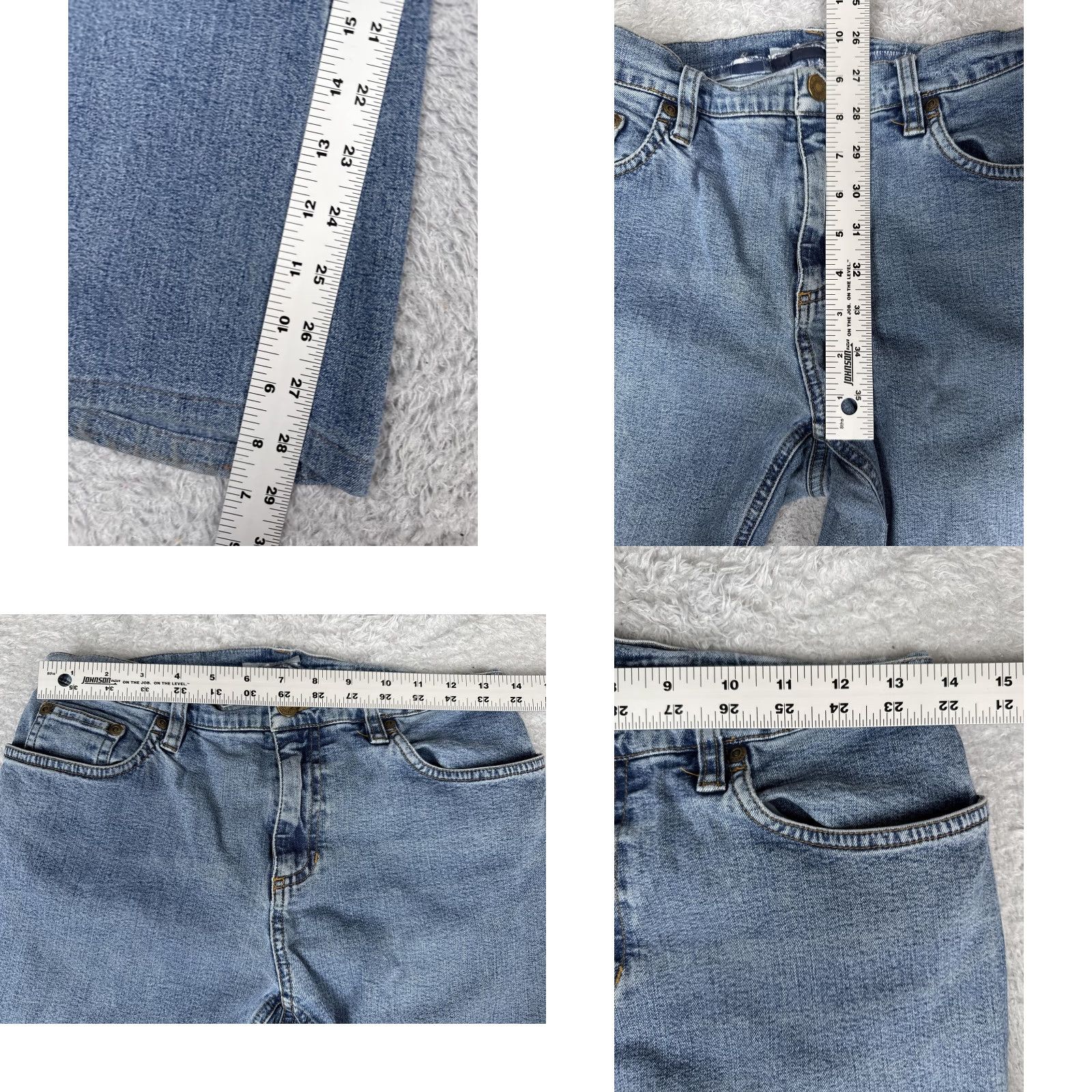 Jones New York Jones New York Jeans Womens 27x29 Blue Medium Wash High Rise Straight Denim Stretch Pants Regular 5-Pocket Womens Mens Girls Size 27" / US 4 / IT 40 - 8 Thumbnail