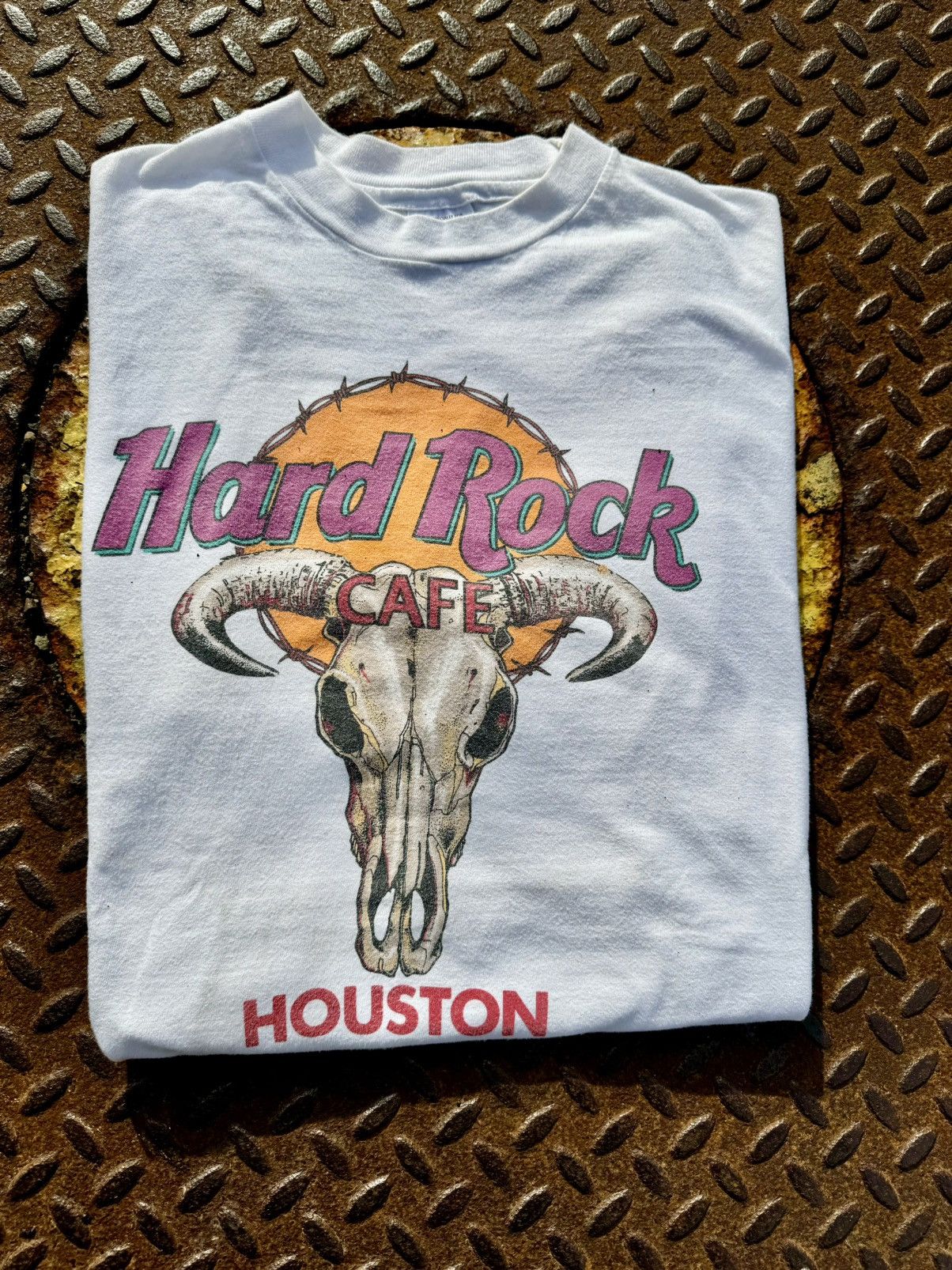 Band Tees × Hard Rock Cafe × Vintage 1996 Hard Rock Cafe Houston Vintage 90’s Texas T-Shirt Size US L / EU 52-54 / 3 - 8 Thumbnail