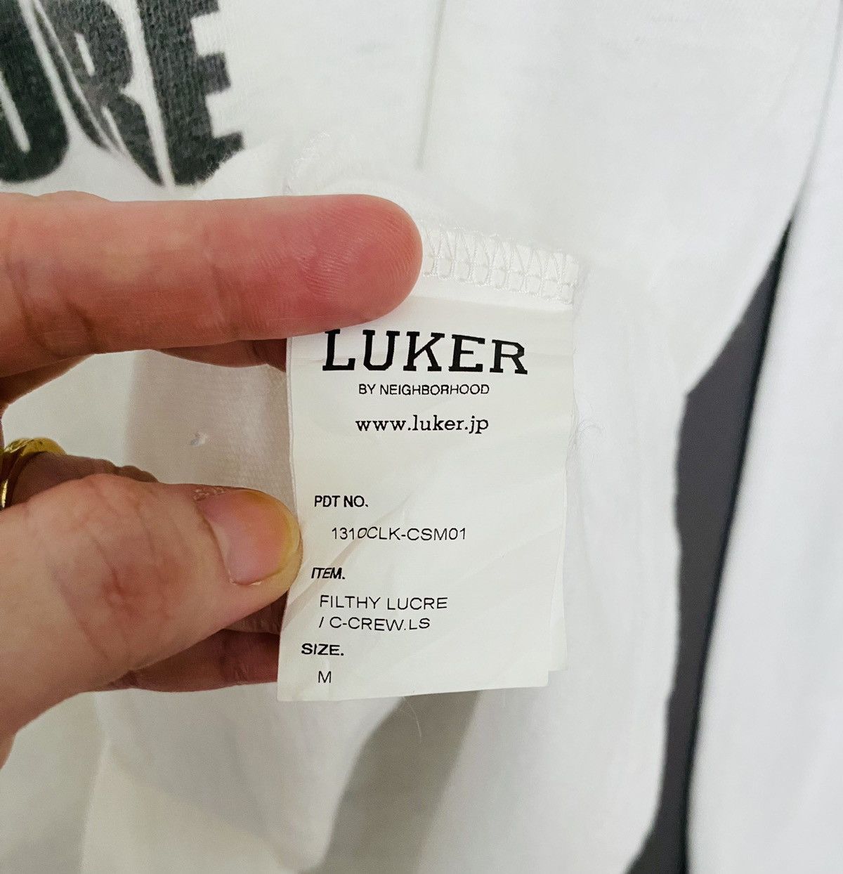 Neighborhood Vintage Japanese Brand Neighborhood X Luker Tshirt 1990s Size US M / EU 48-50 / 2 - 4 Thumbnail